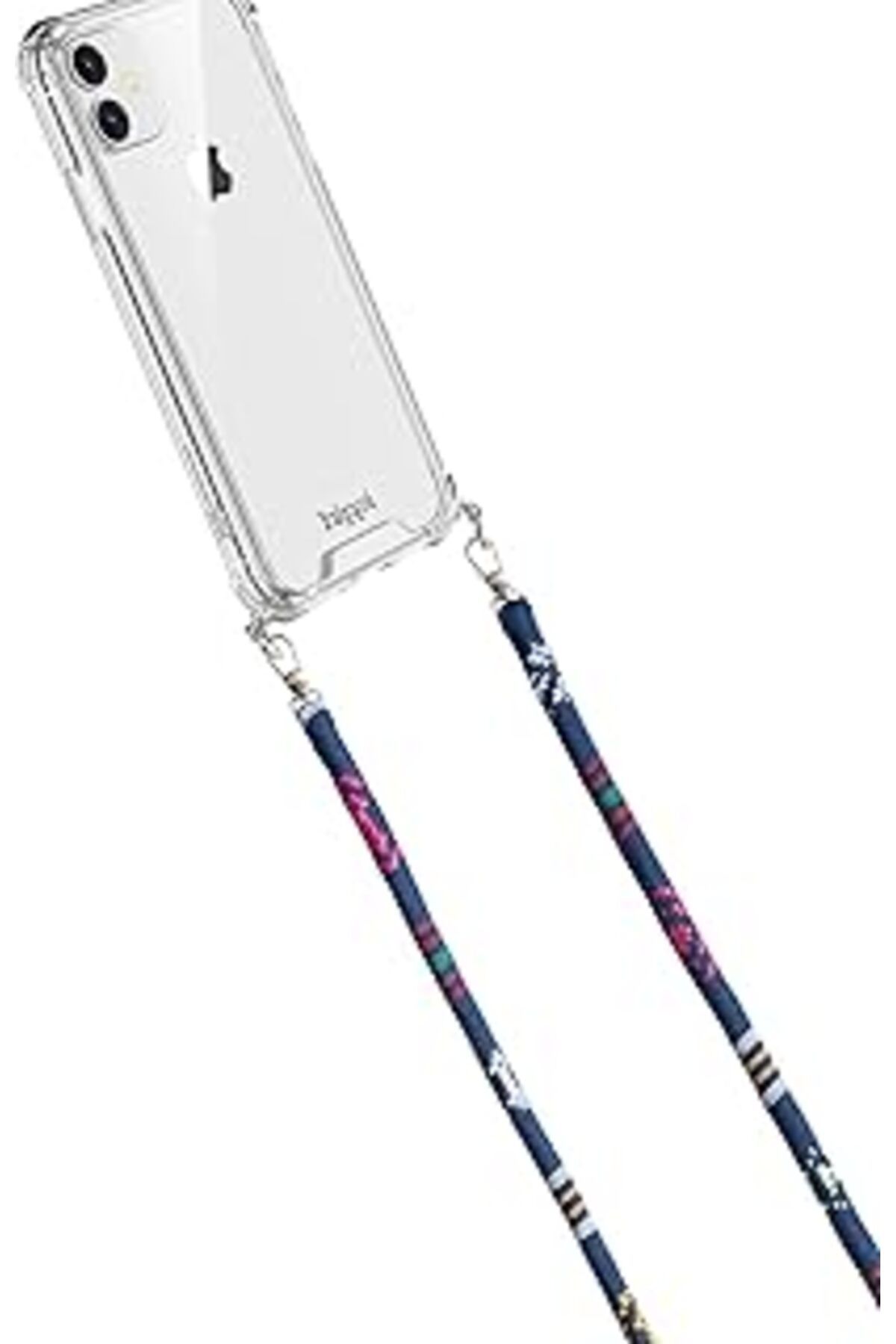 NZM TİCARET Pimenta Renkli 110 Cm Ipli Tüm Telefonlarla Uyumlu Ve Boyun Askılı Kumaş Telefon Askısı (Renkli)