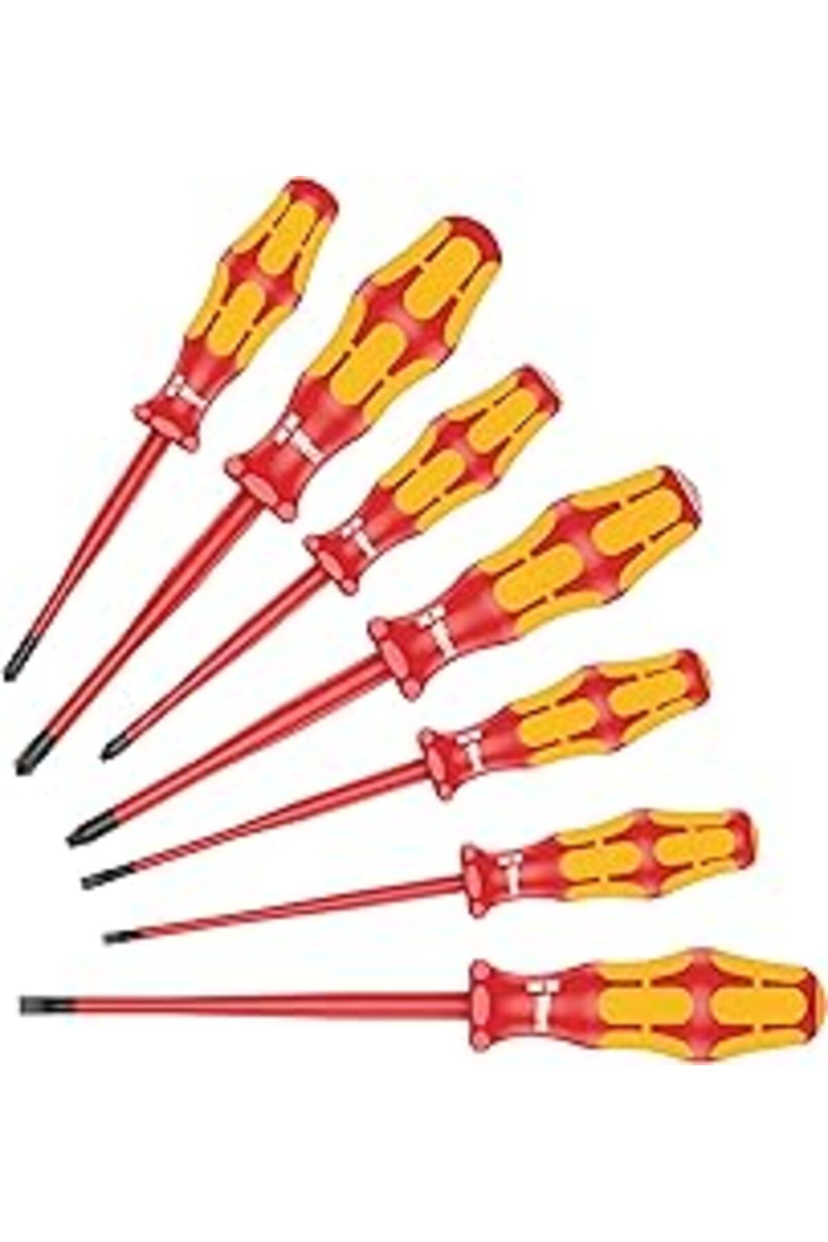 Pazarcan Wera 160 Iss/7 Tornavida Seti Kraftform Plus Seri 100. Azaltılmış Uç Ve Sap Çapı, 7 Parça, 05135961