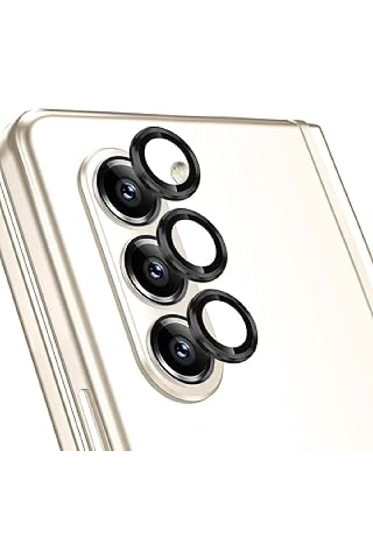 Pazarcan Microsonic Samsung Galaxy Z Fold 5 Tekli Kamera Lens Koruma Camı Siyah