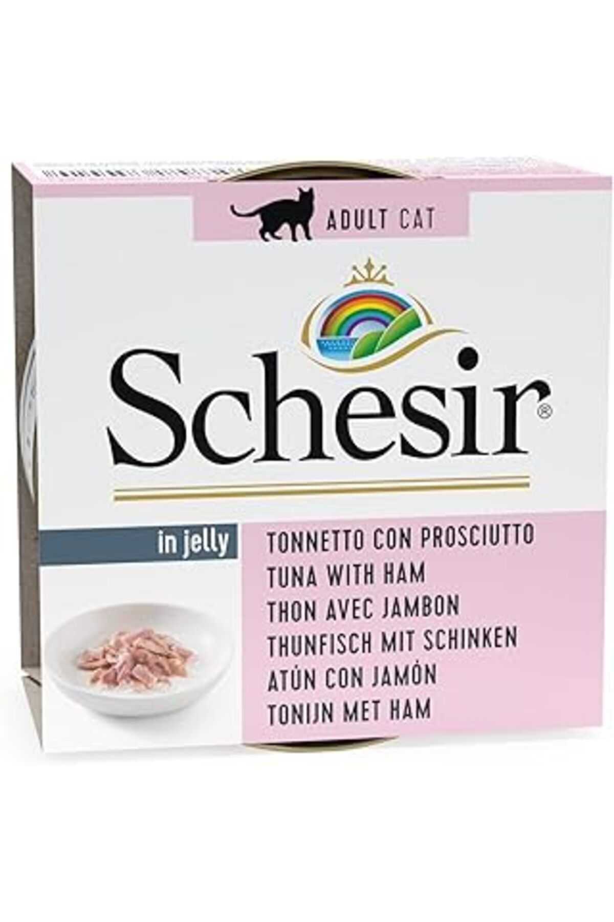 karadağsb Schesir Yetişkin Kedi Konservesi 85 Gr Ton Balıklı + Jambonlu