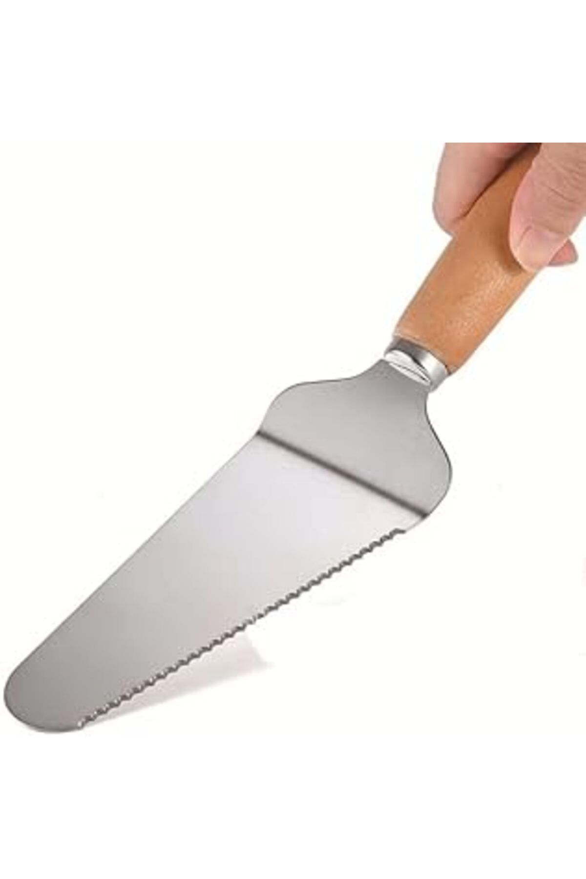 Pazarcan Orret Home Tırtık Kenarlı Üçgen Mutfak Spatulası,Pasta,Pizza Ve Mutfak İçin Spatula,Pasta Pastacılı
