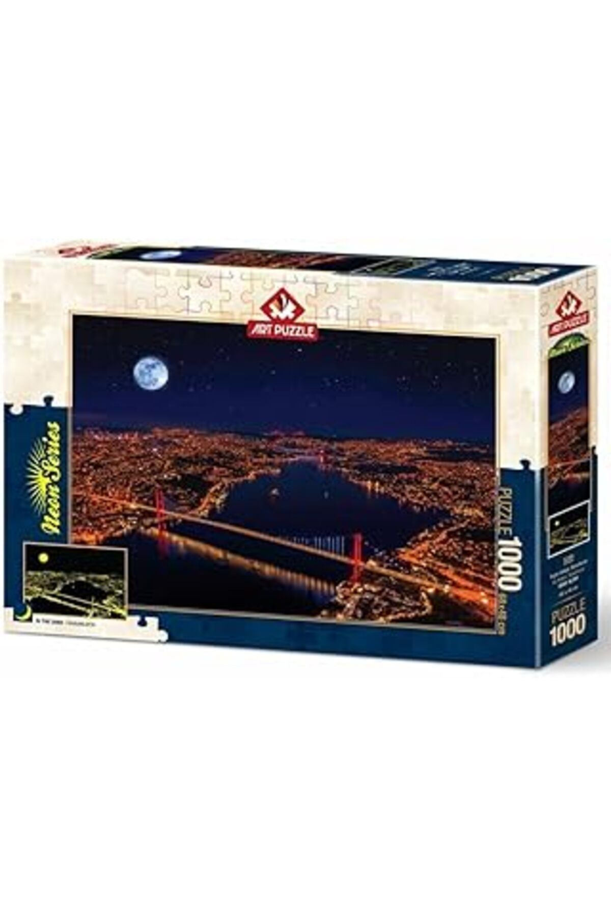 karadağsb Art Puzzle Üç Köprü, Bosphorus 1000 Parça Neon Puzzle