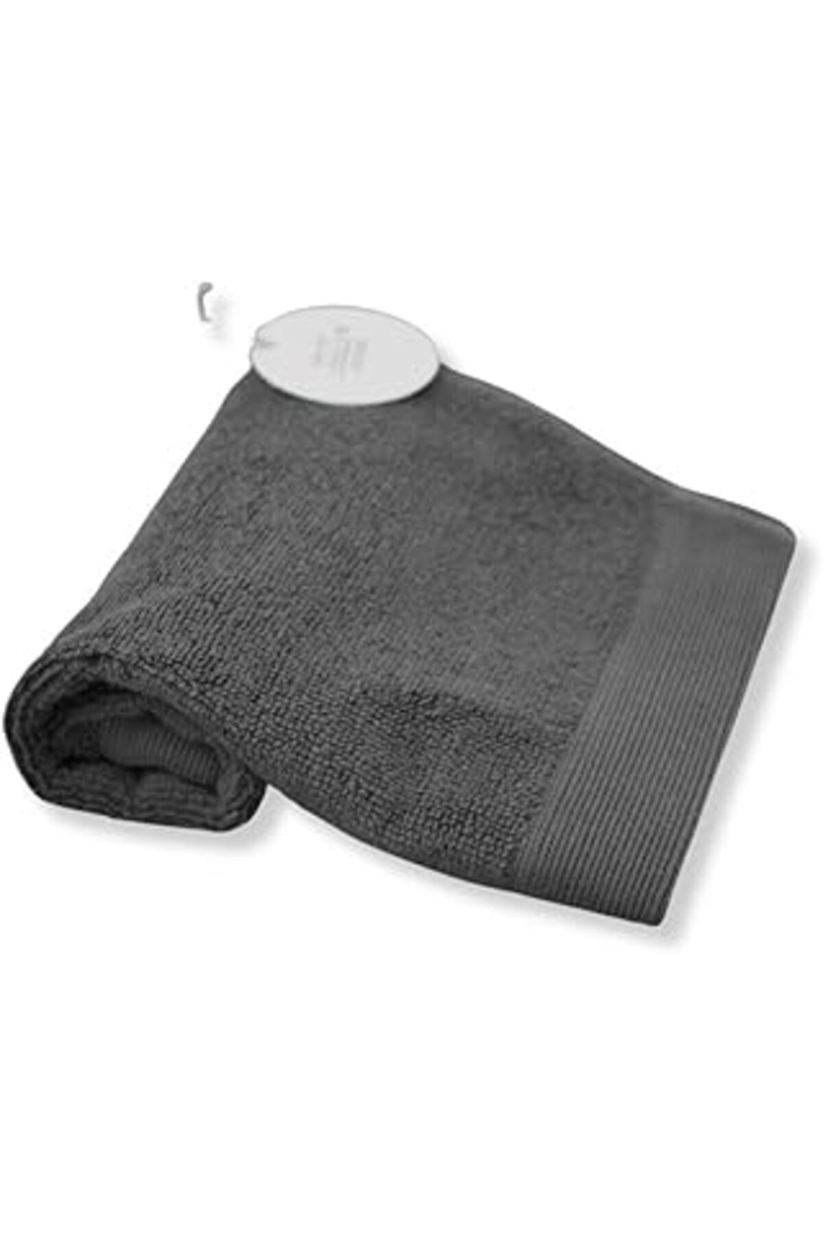 NZM TİCARET Turkishtowels%100 Lüks Türk Pamuğu Lif Havlu Kömür 30,48 Cm X 30,48 Cm – Banyonuz Için Yumuşak, Emi