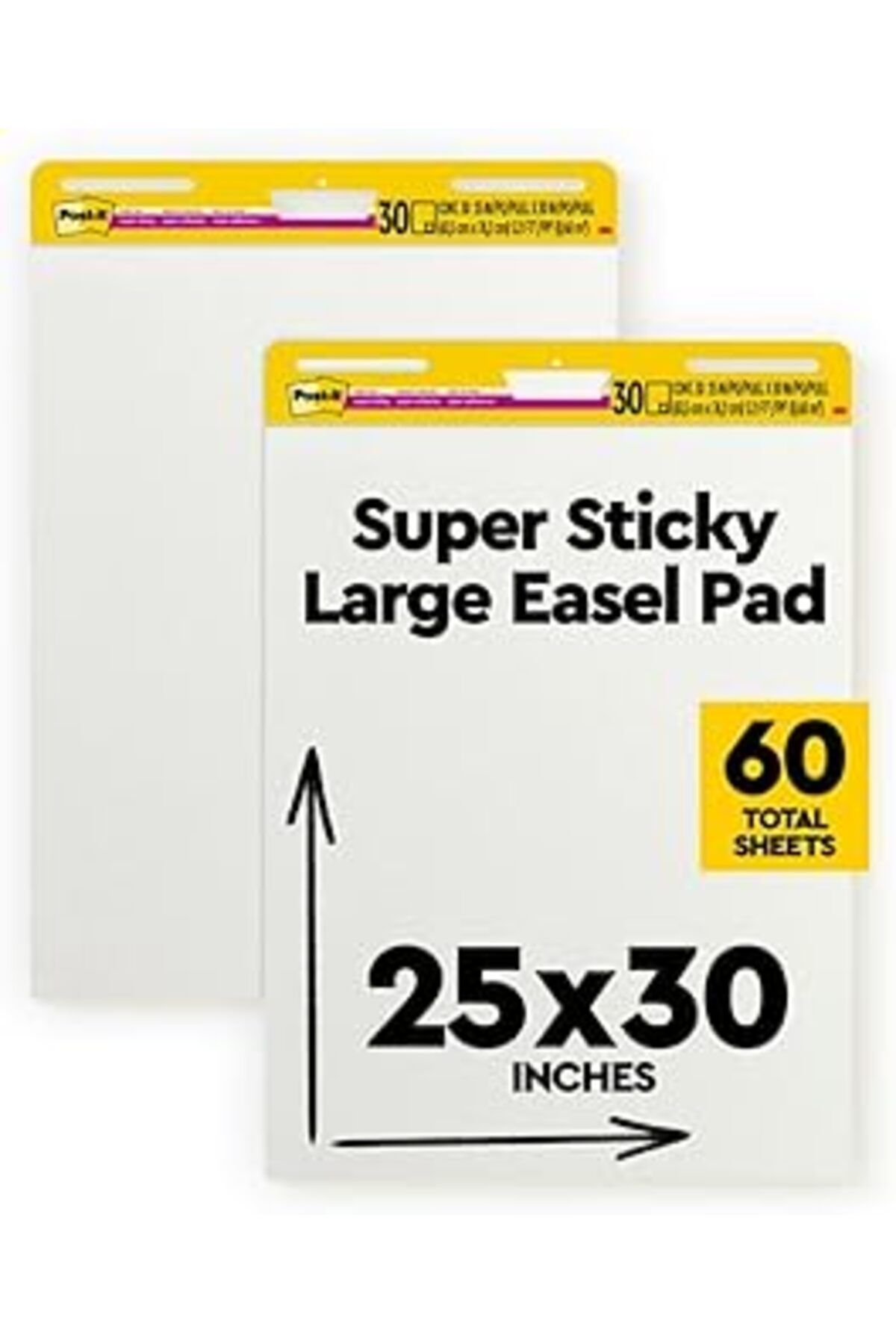 robotrend Post-It Kendinden Yapışkanlı Şövale Pedi, 63,5 X 76,2 Cm, 76,2 - Yaprak Pedi (2 Paket)