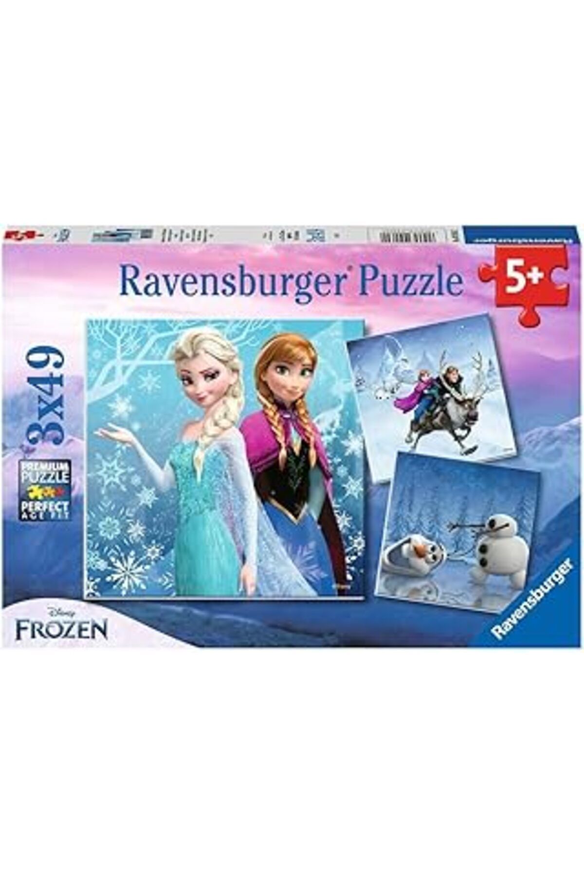 karadağsb Ravensburger 92642 Frozen Kış Macerası 3'Lü 49 Parça Yapboz