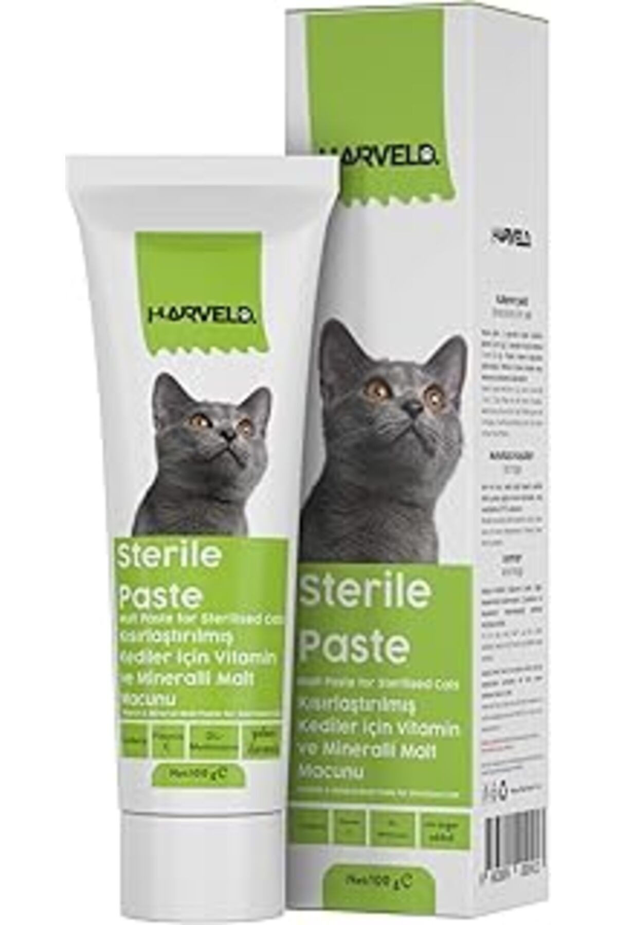 karadağsb Harveld Sterile Paste Kısırlaştırılmış Kedi Bağışıklık Sağlığı Vitamin Mineral Şeker Ilavesiz Macun