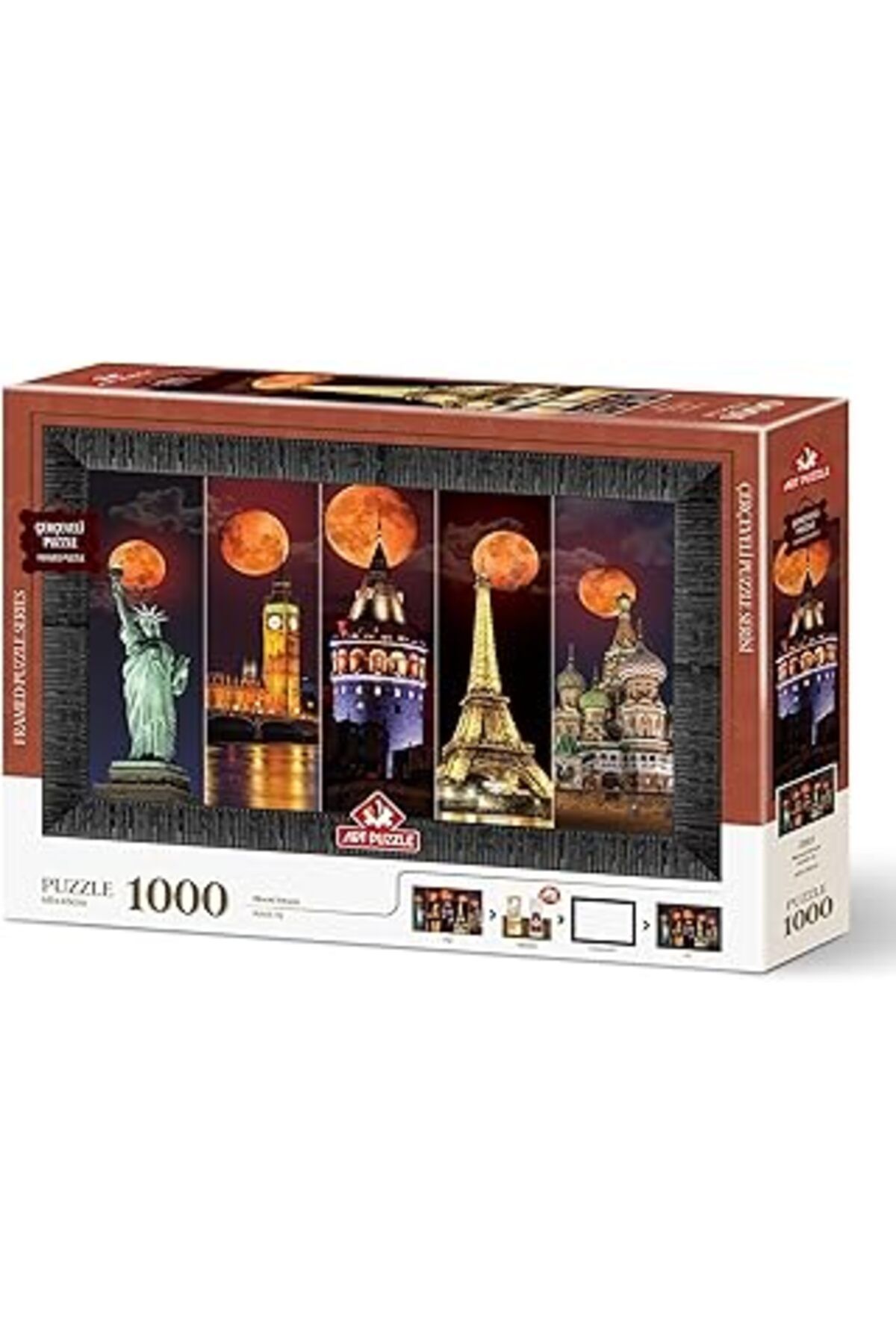 karadağsb Art Puzzle Kanlı Ay 1000 Parça Çerçeveli Puzzle