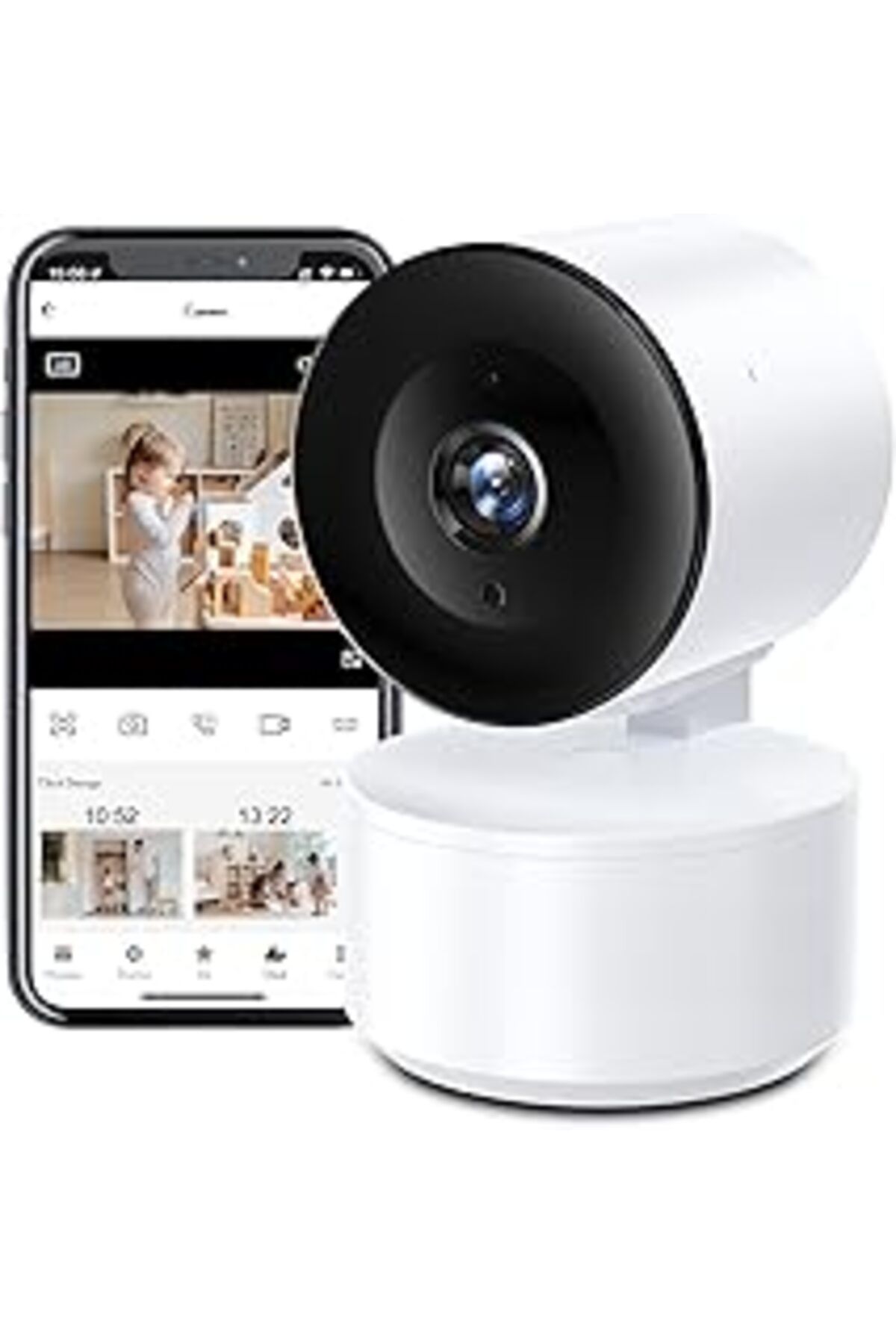 Karachil Edup In Wlan Kamera Izleme, Iç Mekan Uygulaması, 1080P Tf Bulut Kaydetme, Gece Modu, Hareket Sensör