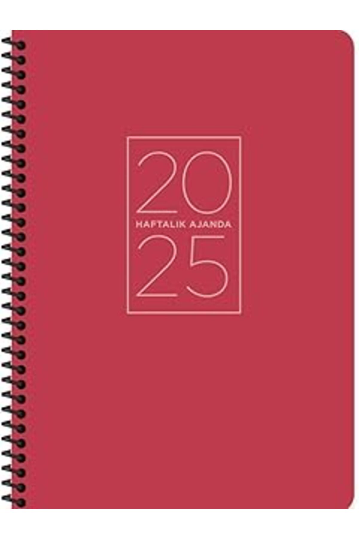 NZM TİCARET Keskin Color 2025-20 * 28 Spiralli Haftalık Ajanda-Kırmızı