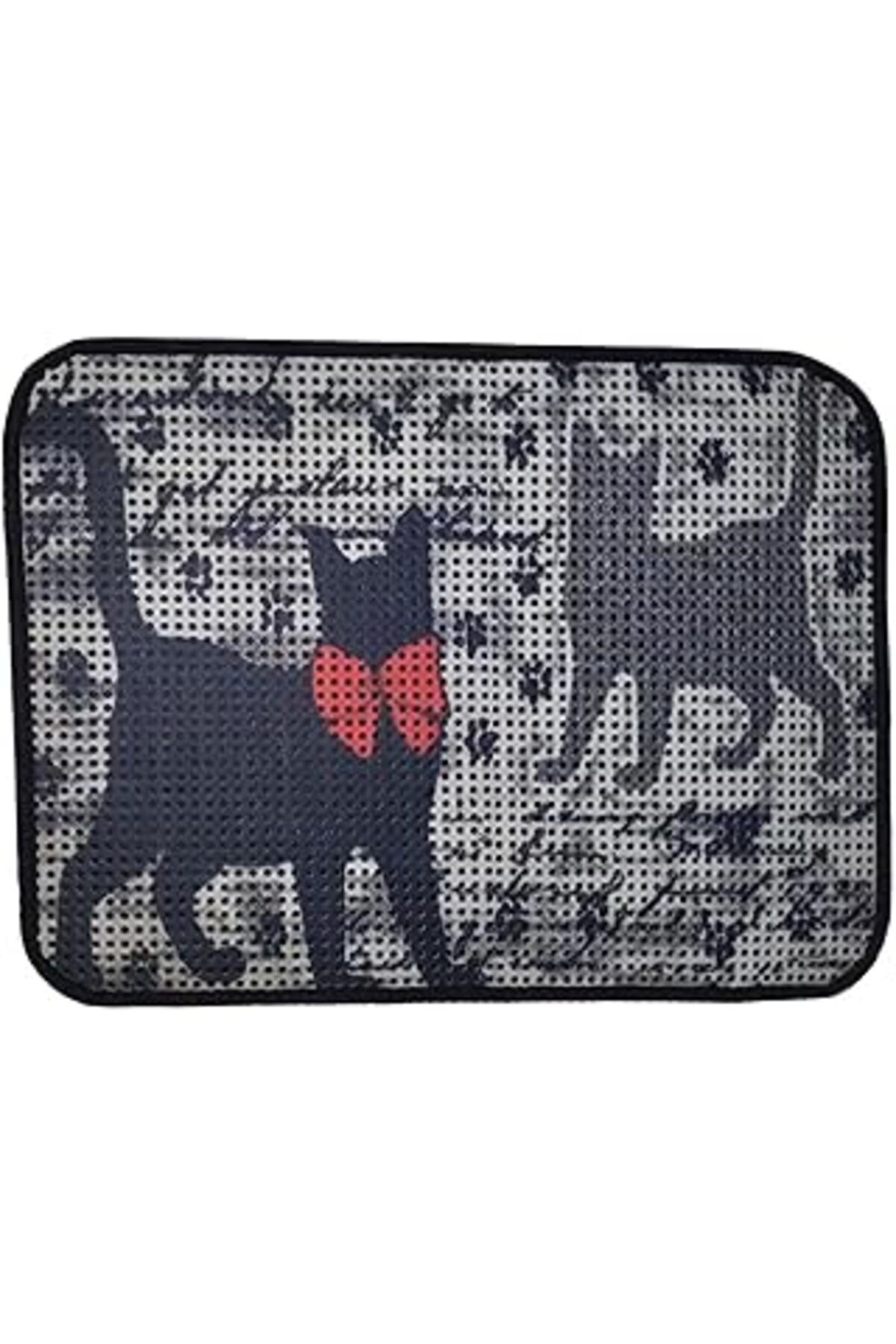 karadağsb Miapet Elekli Desenli Kedi Tuvalet Önü Paspası 60 X 45 Cm Patiler