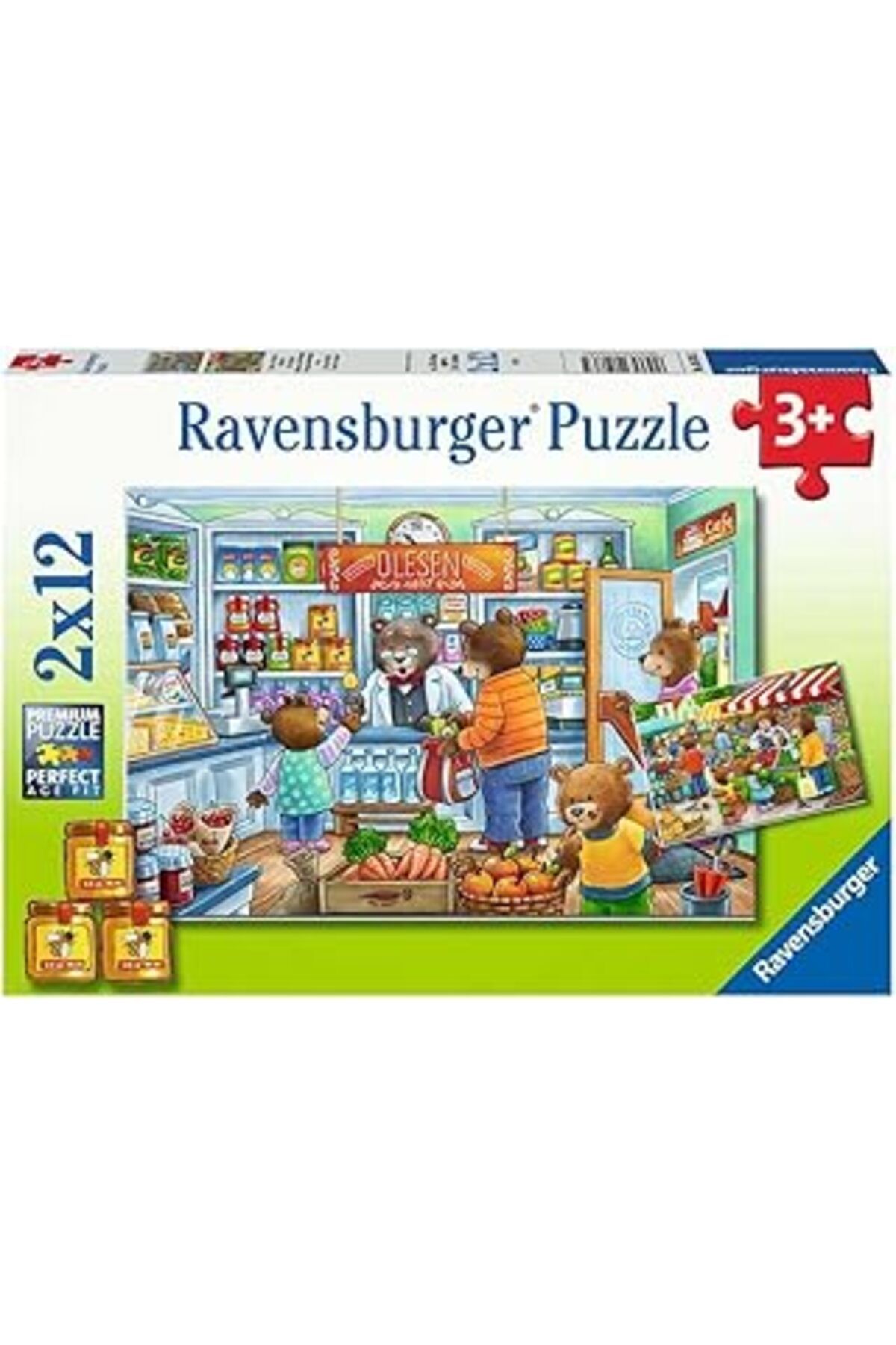 Mu Art Ravensburger 50765 2X12P Puz Alışverişe Gidiyoruz, Çok Renkli