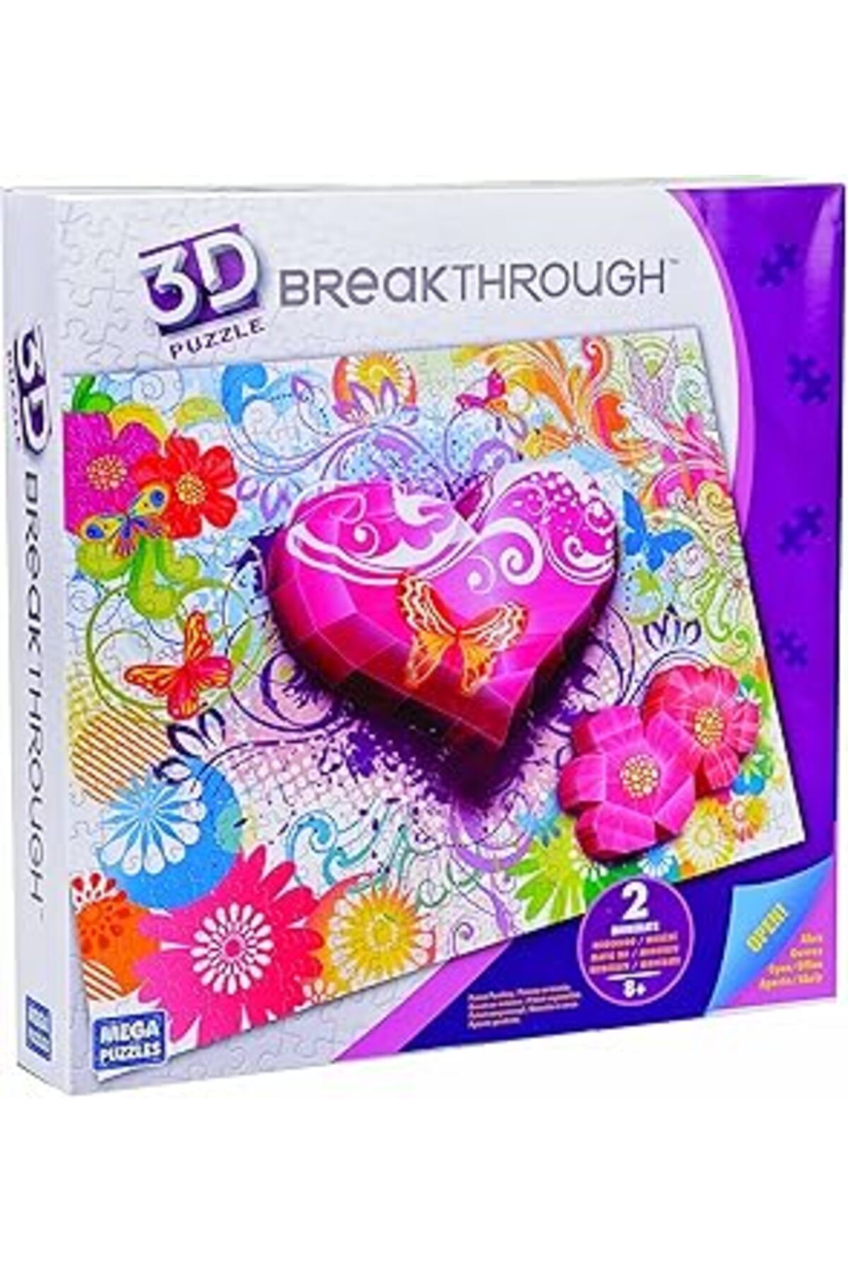 karadağsb Mega Puzzles 250 Parça Breakthrough Kalpler Ve Çi
