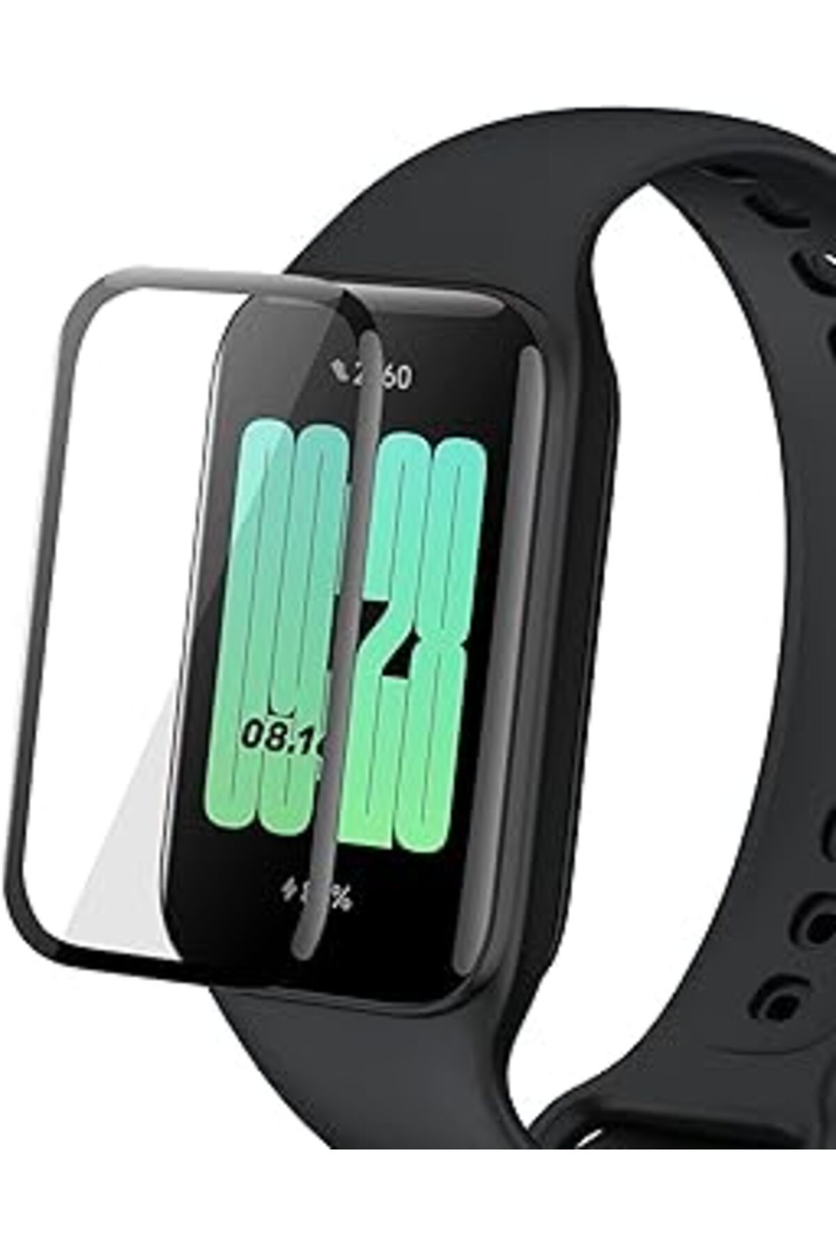 NETWORK ART Microsonic Smart Band 8 Active Tam Kaplayan Nano Cam Ekran Koruyucu Siyah