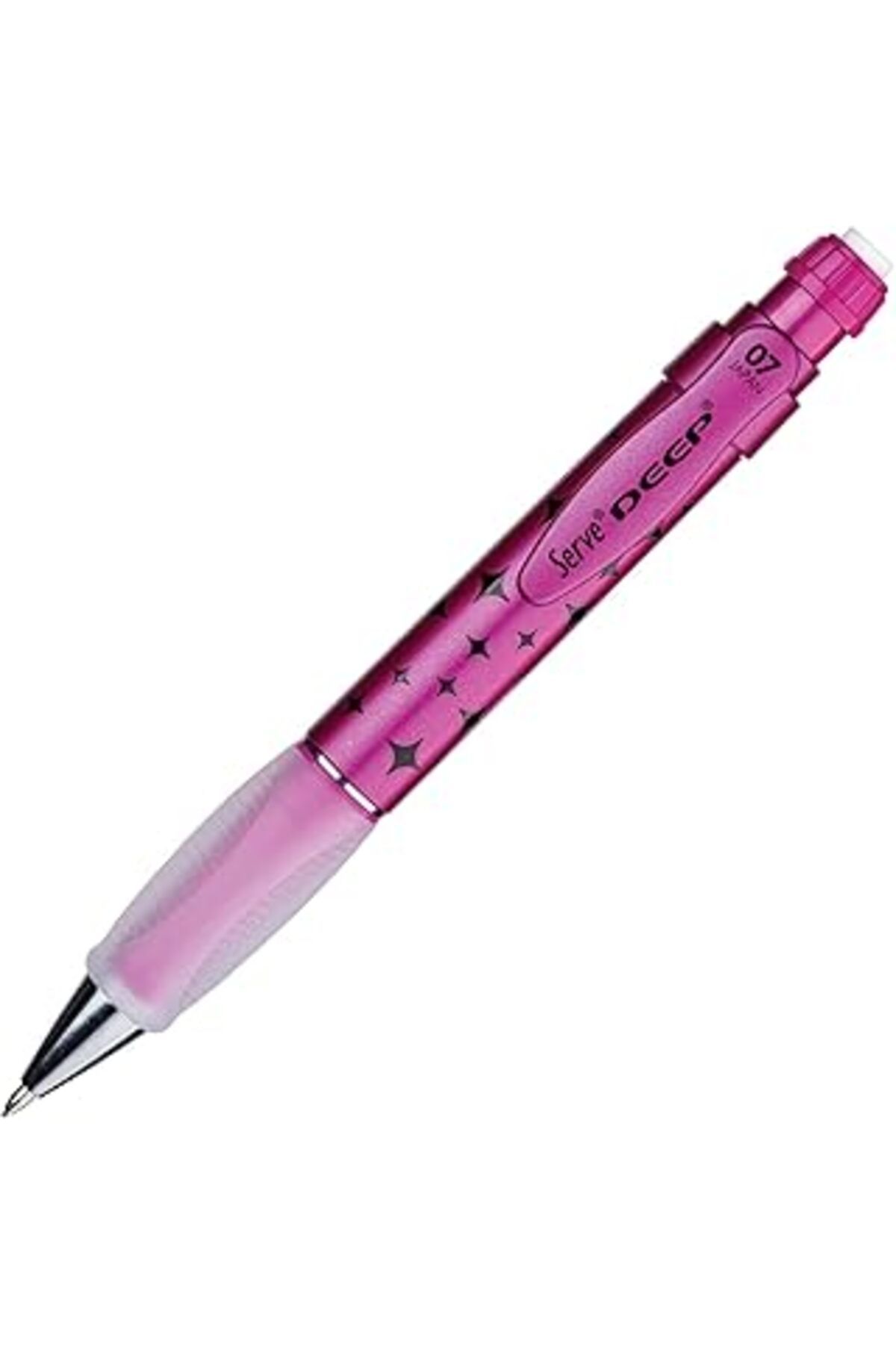 Mu Art Serve Deep Mekanik Kurşun Kalem 0.7 Mm Metalik Pembe Pırıltı Deseni