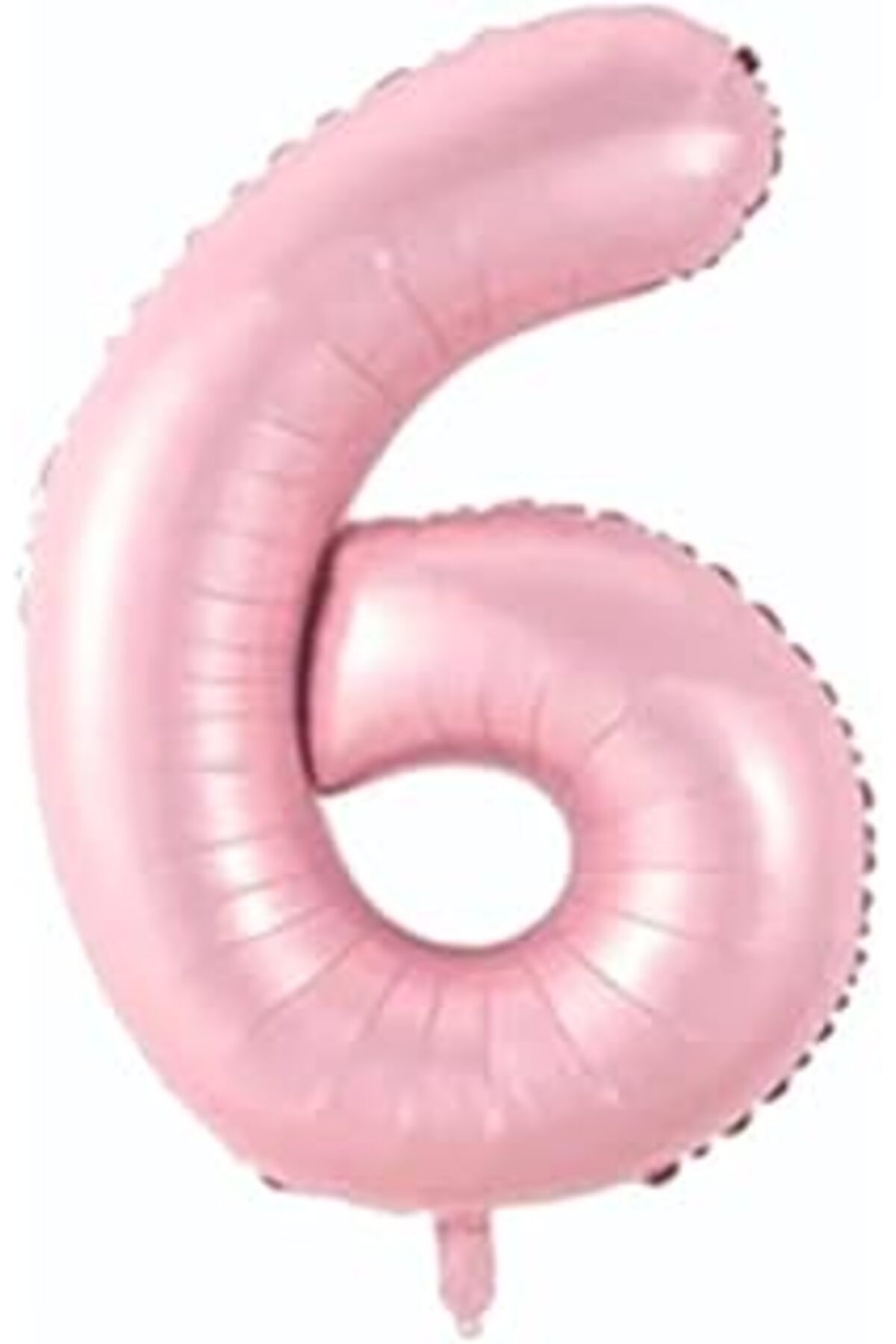 karadağsb 6 Açık Pembe Renk Rakam Folyo Balon 80 Cm