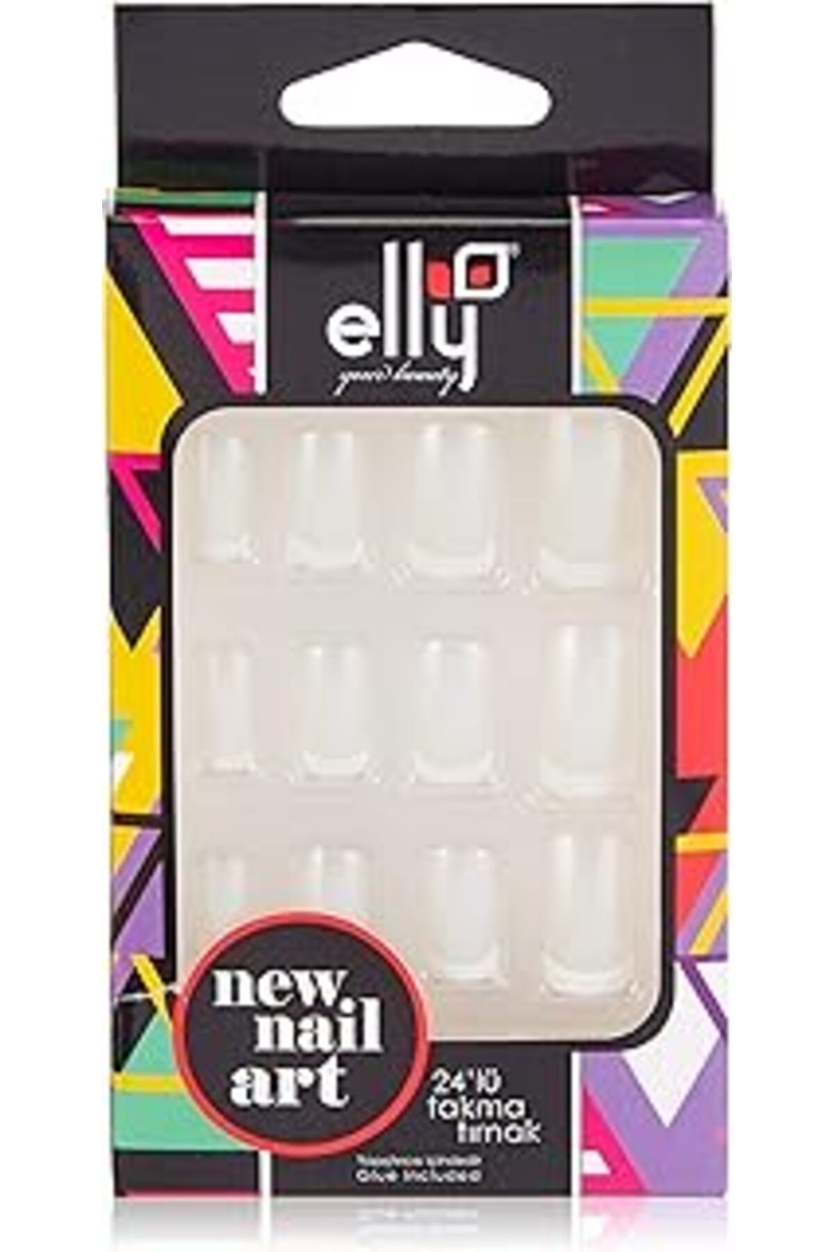 Pazarcan Elly Takma Tirnak Doğal 24 Lu French 5 1 Paket