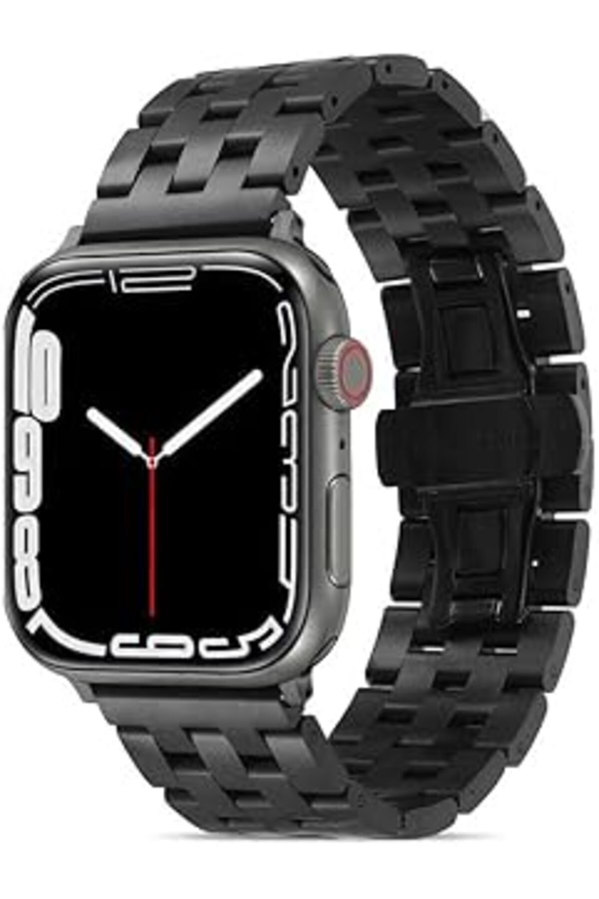 karadağsb Zore Apple İle Uyumlu Watch 38Mm/40Mm Krd-20 Metal Kordon Siyah