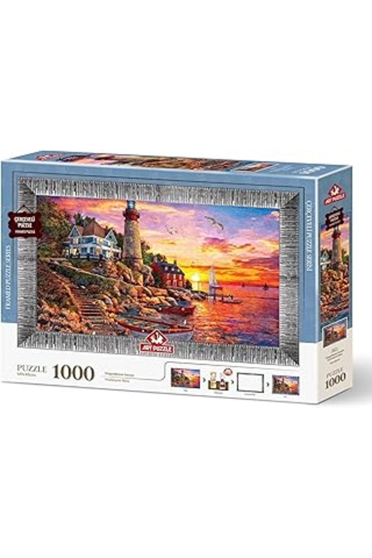 karadağsb Art Puzzle Muhteşem Batış 1000 Parça Çerçeveli Puzzle