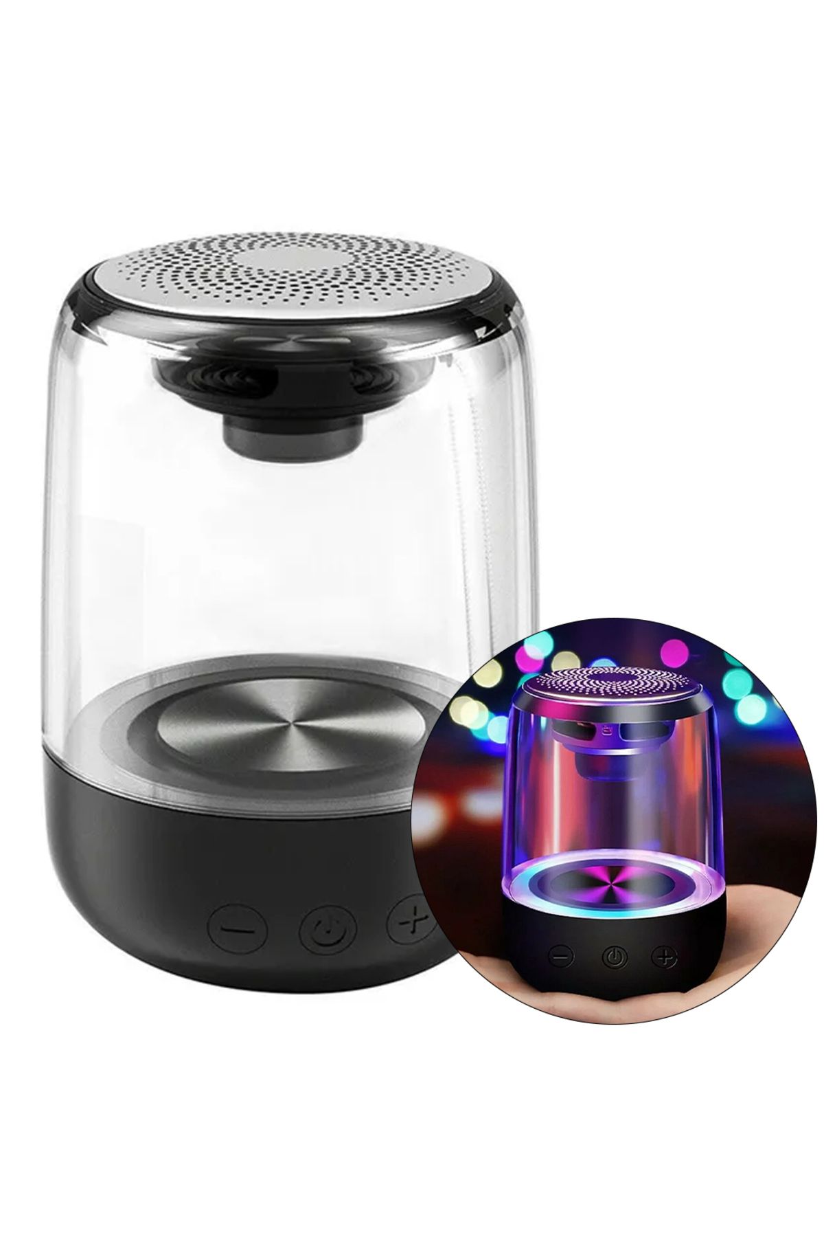 robotrend Mv-24695 600 Mah Taşinabilir Rgb Mikrofonlu Aux/Tf/Bluetooth 3 W Hoparlör Speaker