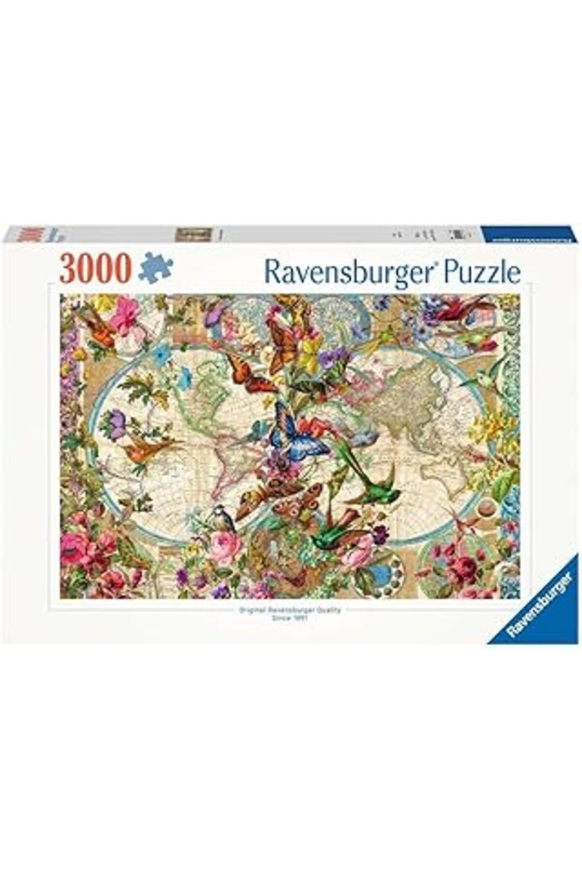 karadağsb Ravensburger Bulmaca 17117 - Kelebekler Ile Dünya Haritası - Yetişkinler Ve 14 Yaş Ve Üstü Çocuklar