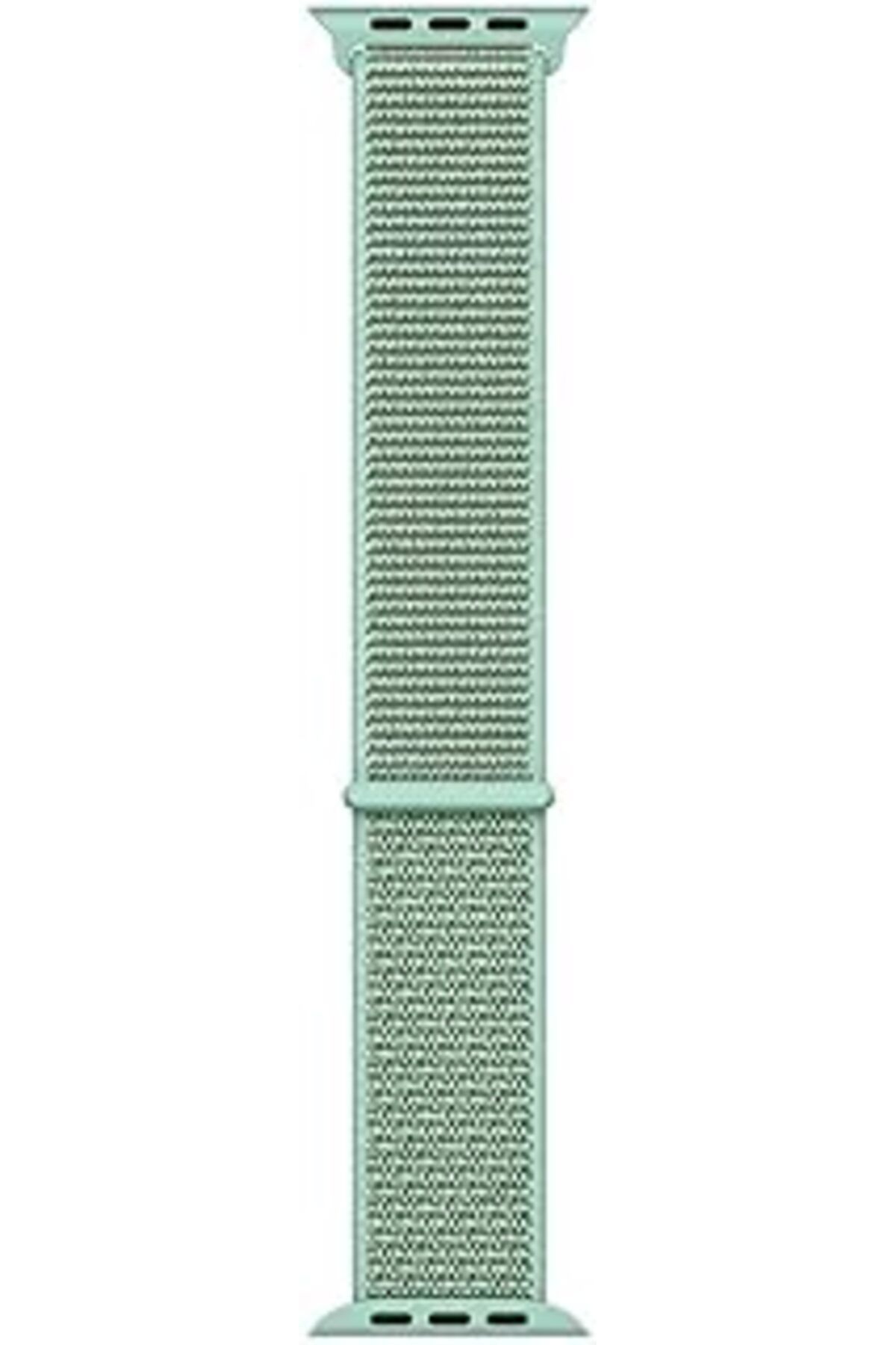 karadağsb Microsonic Apple Watch Series 1 42Mm Hasırlı Kordon Woven Tahoe Blue (Apple Watch Series 1 42Mm Ile
