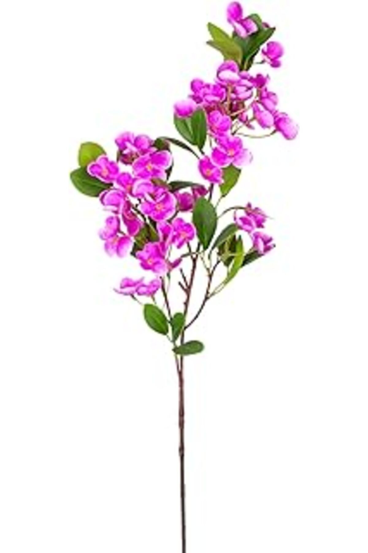 Mu Art Ahşap Herdekora Yapay Islak Dokulu Sütleğen Çiçek Mor 77 Cm.