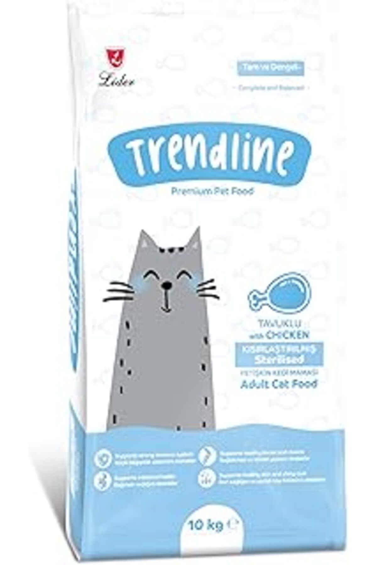 karadağsb Trendline Tavuklu Kisirlaştirilmiş Yetişkin Kedi Mamasi 10 Kg