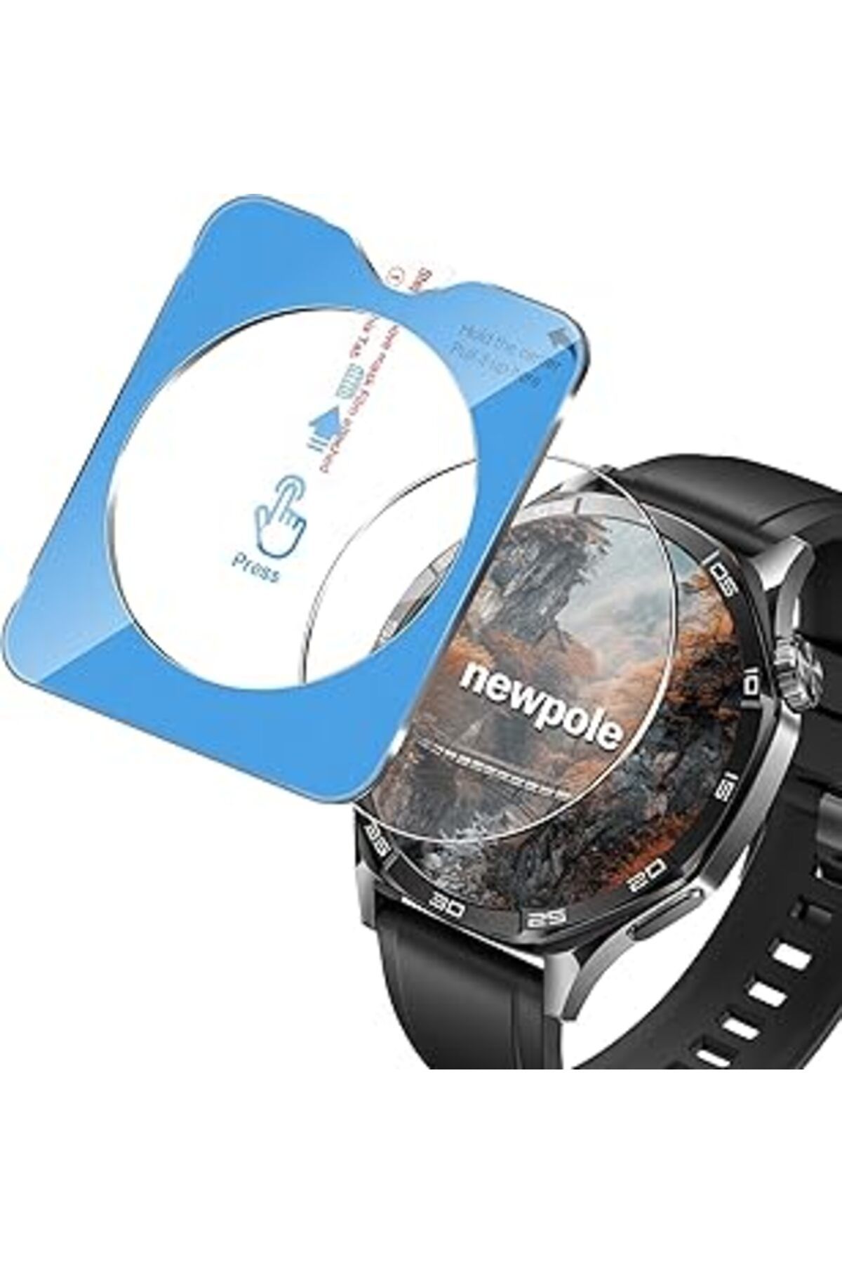 karadağsb Newpole [Huawei Gt5 46Mm Için Takma Aparatlı Cam] Watch Ekran Koruyucu Gt5 46Mm Için Ekran Koruyucu
