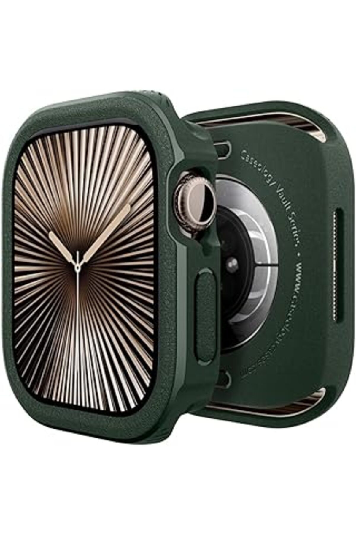 Mu Art Caseology Watch 42Mm Seri 10 Kılıf Vault Midnight Green - Acs08596