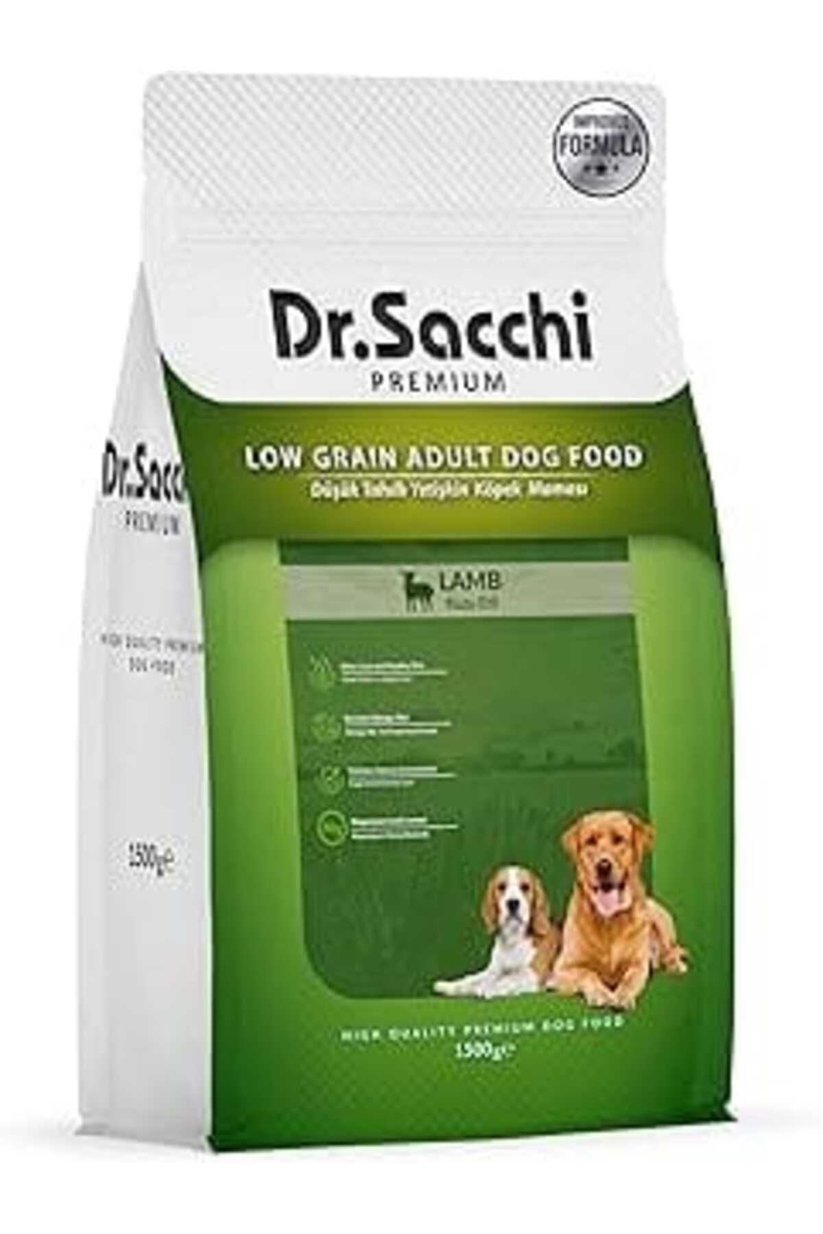 karadağsb Dr.Sacchi Premium Düşük Tahıllı Kuzu Etli Yetişkin Köpek Maması 1,5 Kg