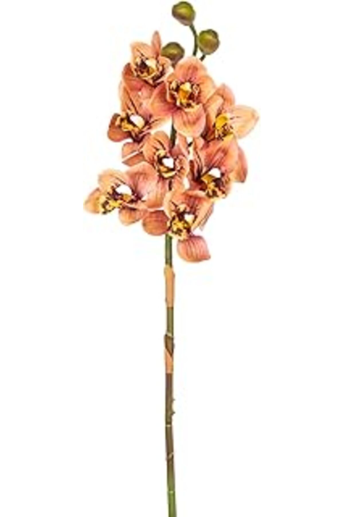 DENİZBİLİŞİM Herdekora Yapay Orkide Gerçek Dokulu Somon 75 Cm.