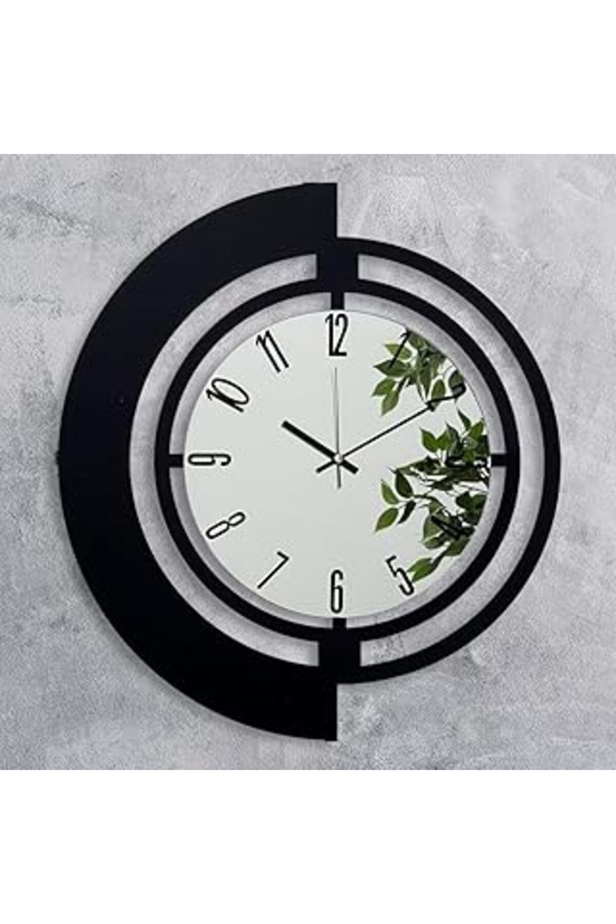 karadağsb Emores 60 Cm Metal Çerçeve Ayna Gövde Dekoratif Duvar Saati