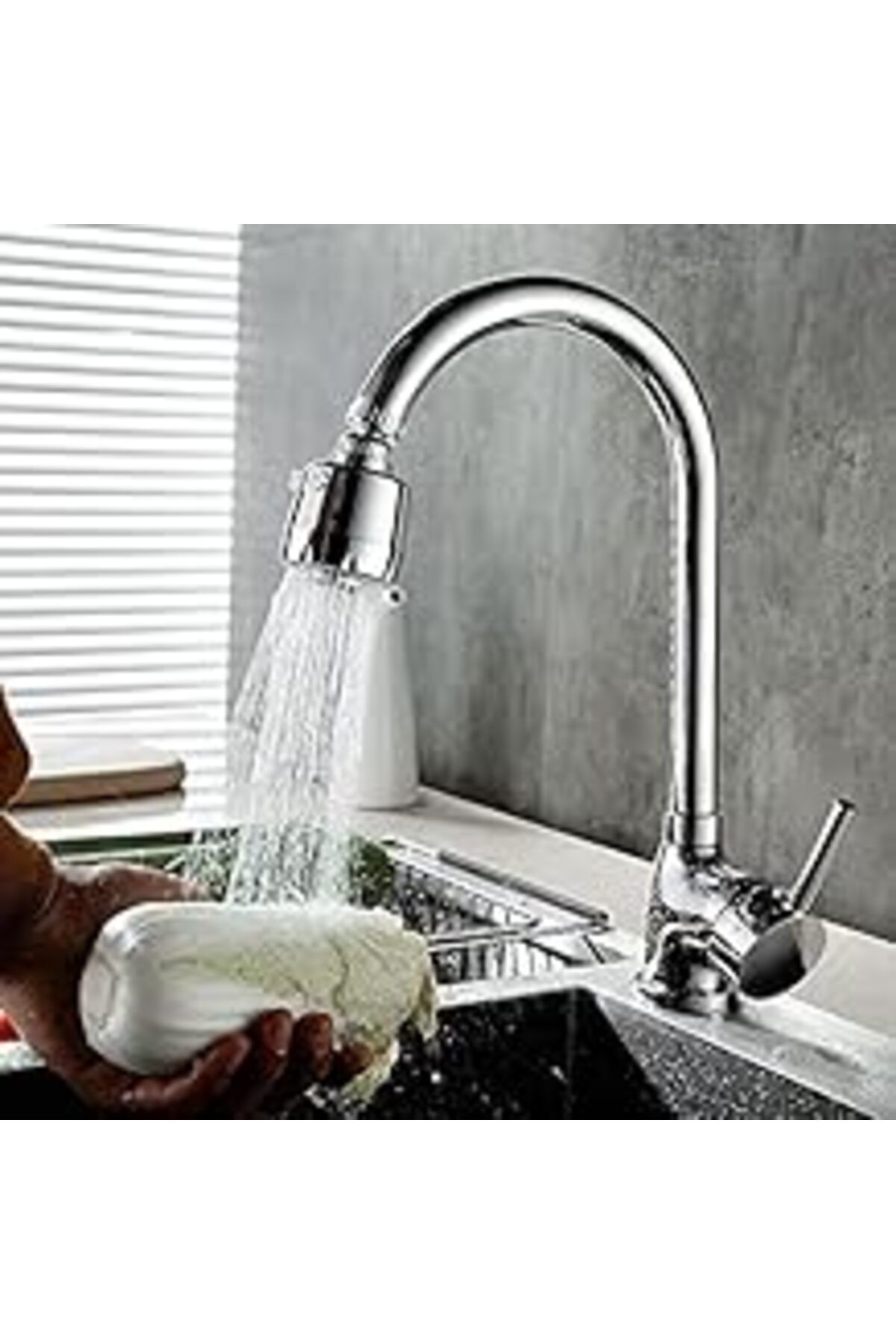 NZM TİCARET Outdoor Outlet 3 Fonksiyonlu Krom Oynar Musluk Başlığı