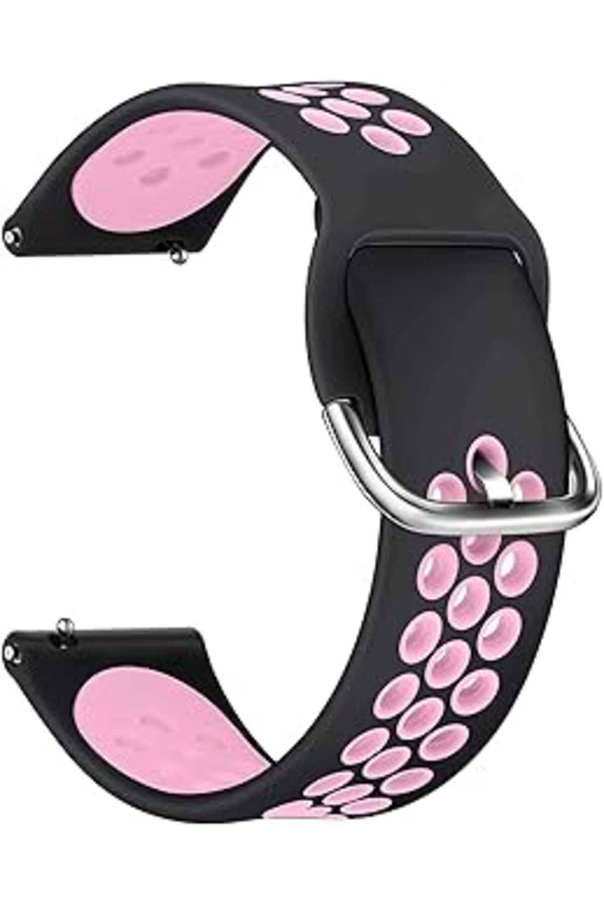 karadağsb Microsonic Xiaomi Amazfit Gtr 47Mm Rainbow Sport Band Için Kordon Siyah Pembe