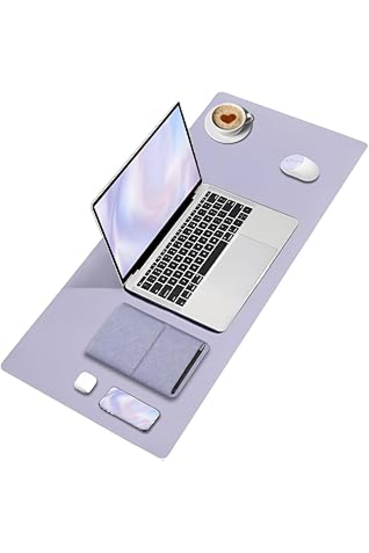 Mu Art Ahşap Black Deer Pu Deri Mouse Pad Dikişli Kenar Dayanıklı Büyük Boy Çift Yönlü Kullanım Ofis Masa Matı S