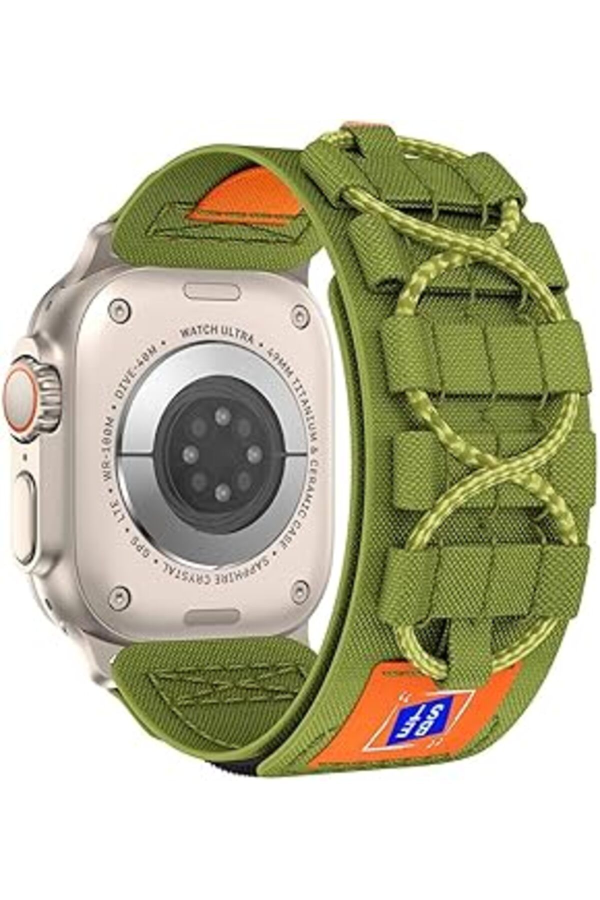 karadağsb Zore Apple İle Uyumlu Watch 42Mm Krd-99 Hasır Kordon Yeşil