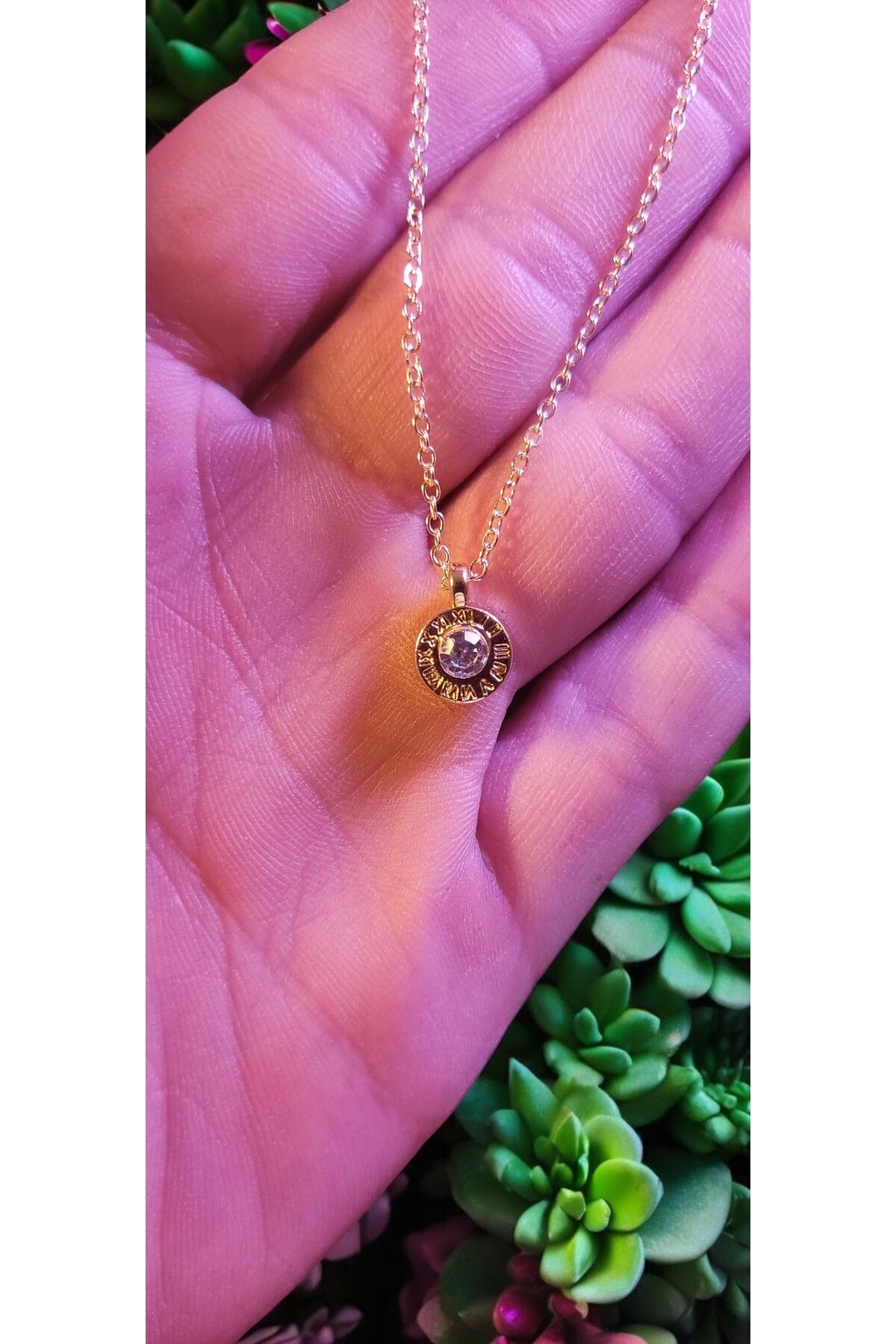 AKSU LUXURY DR.POALA - Zirkon Taşlı Altın Kaplama Tommy Hilfiger Kolye