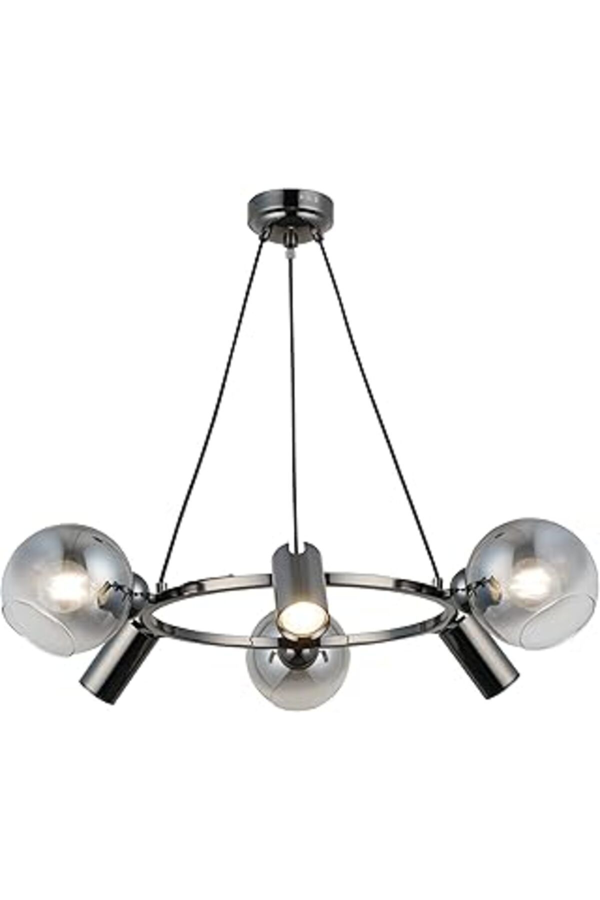 Mu Art Ahşap Lucea Tierra 3 3 Kobalt Avize 3xgu10 3xe27