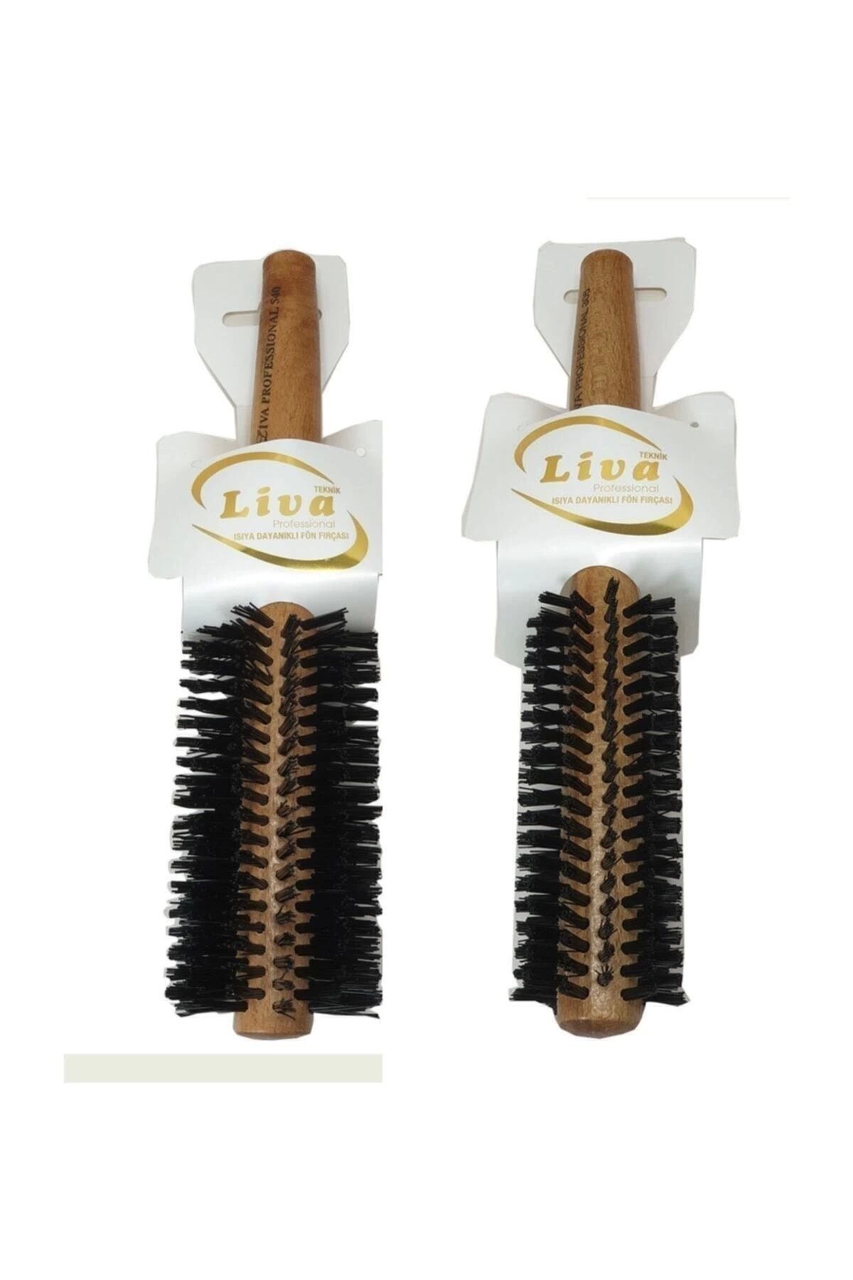 karadağsb Liva 540-350 Saç Fırçası Yanmaz Profesyonel Fön Fırçası 2 Adet
