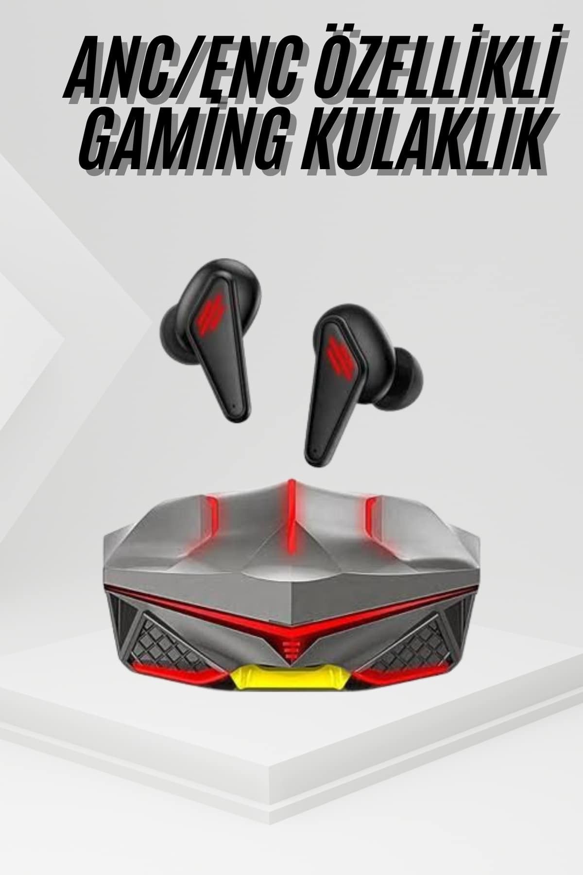 Boskord Profesyonel TWS Işıklı Kablosuz Bluetooth Kulaklık Oyuncu Kulaklığı