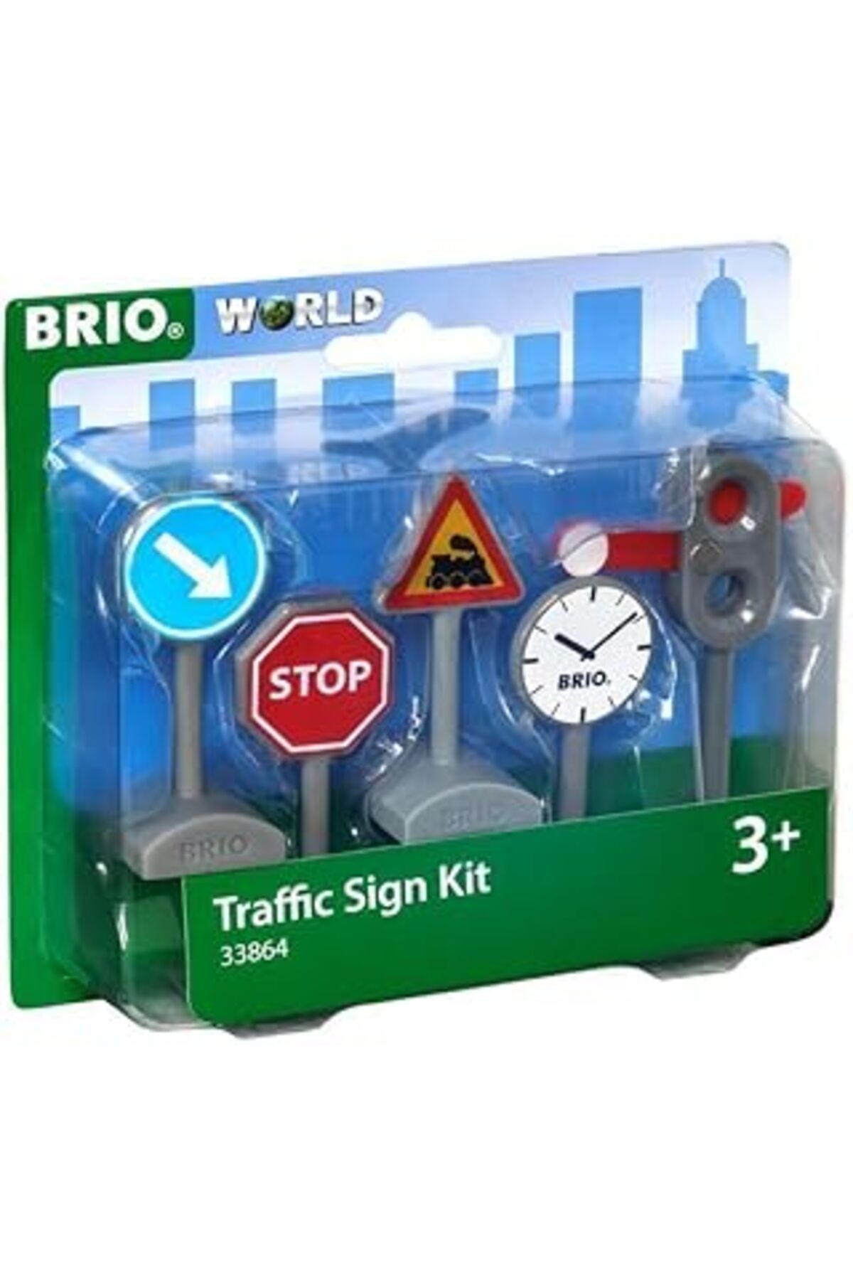 DENİZBİLİŞİM Brio Traffic Sign Kit, Tren Yolu Için Trafik İşareti Oyuncak Kiti