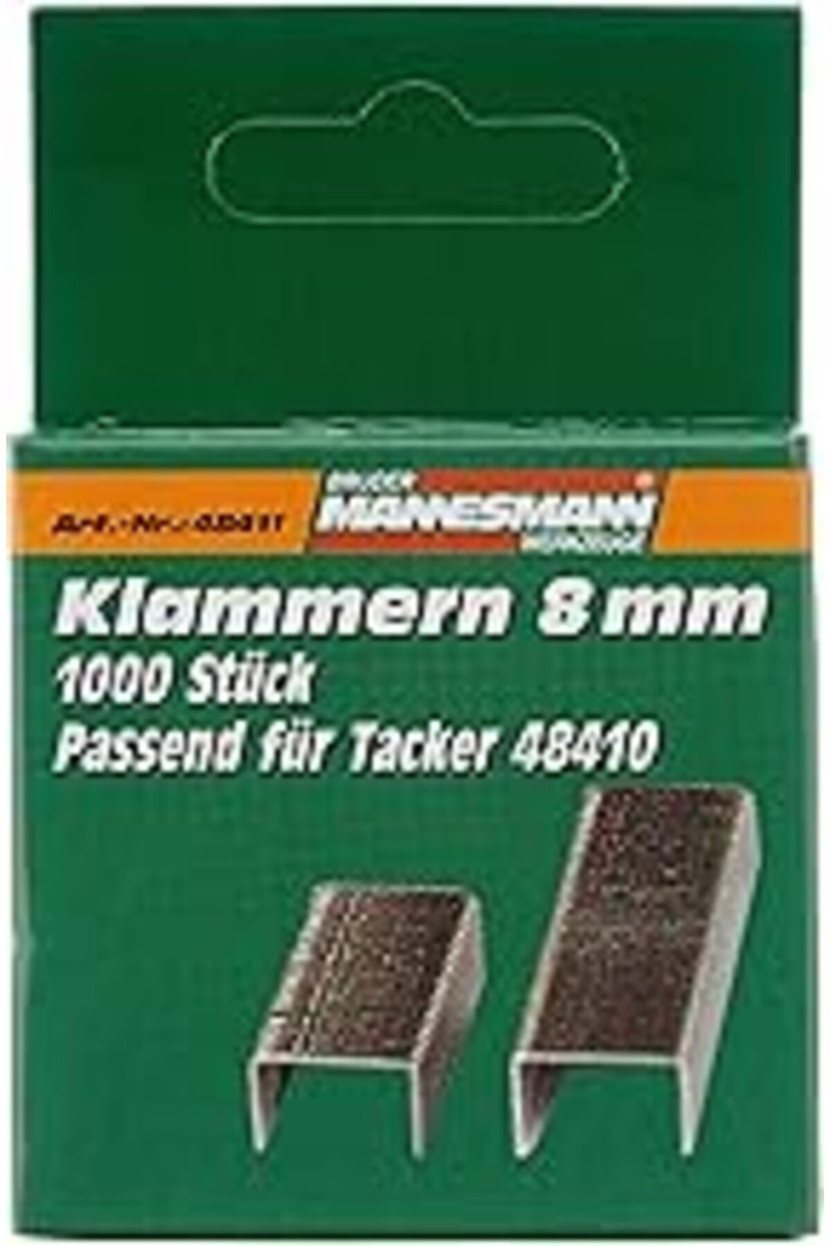 NZM TİCARET Brüder Mannesmann Yedek Zımba Telleri, 8 Mm, Ürün Numarası M48410 Olan Zımbalar Için M48411