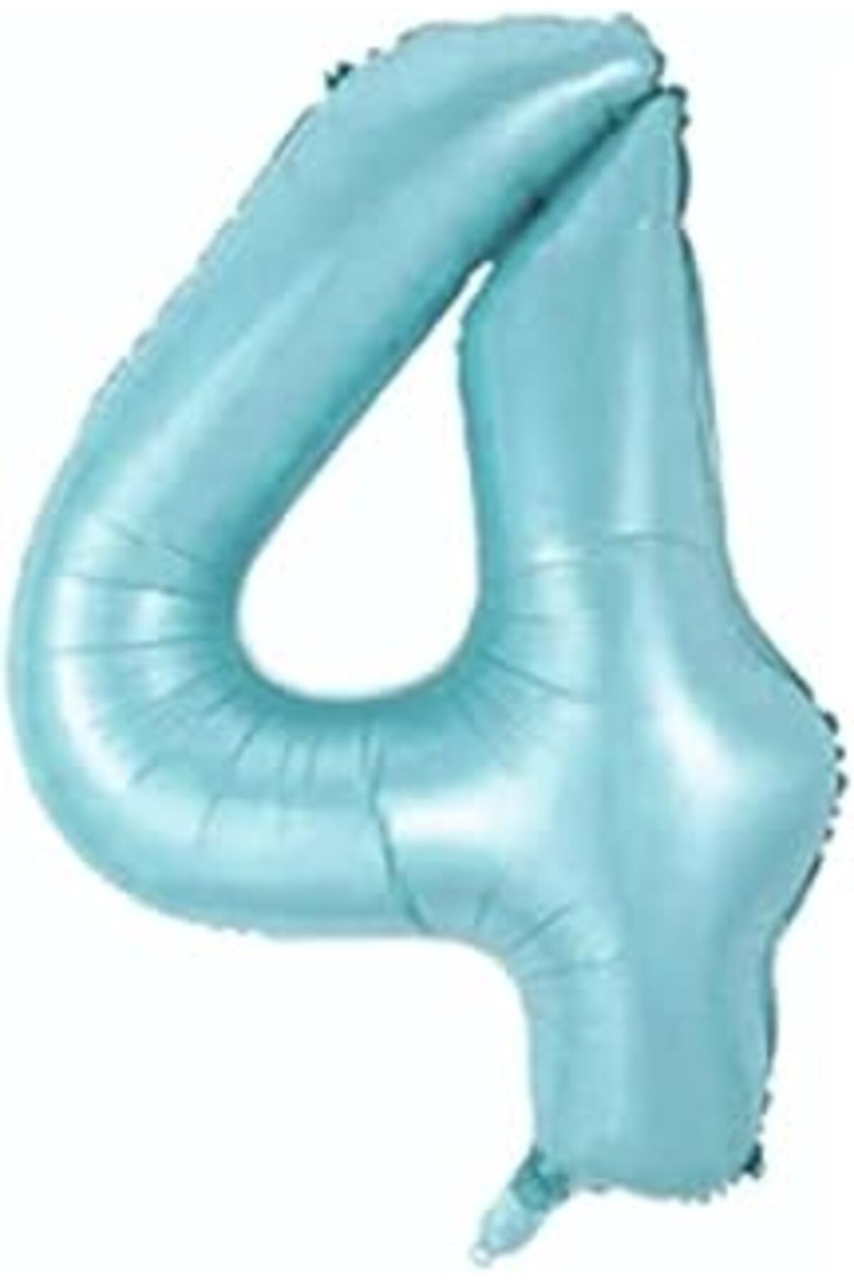 karadağsb 4 Açık Mavi Renk Rakam Folyo Balon 80 Cm