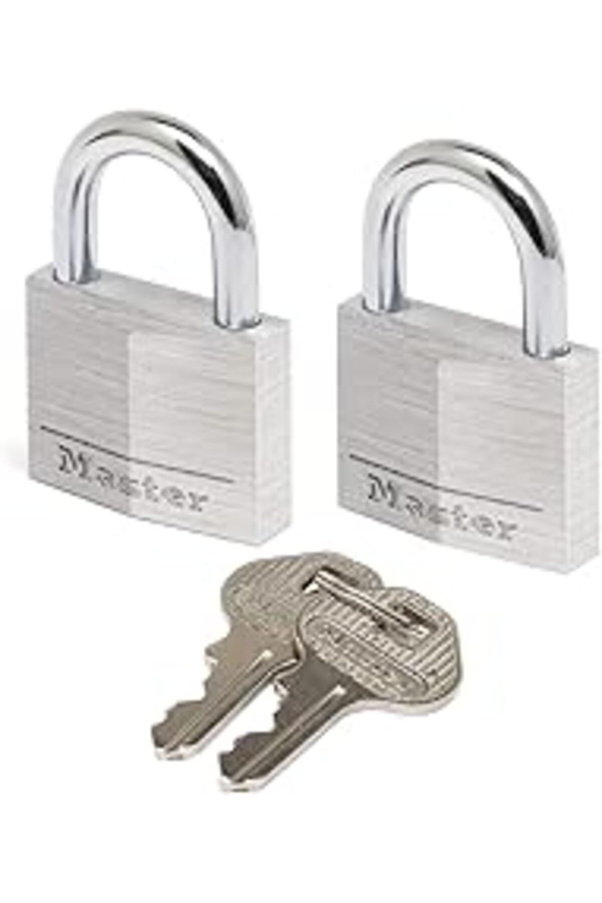 NETWORK ART Master Lock Katı Aluminyum Asma Kilit 2X30 Mm, Metalik