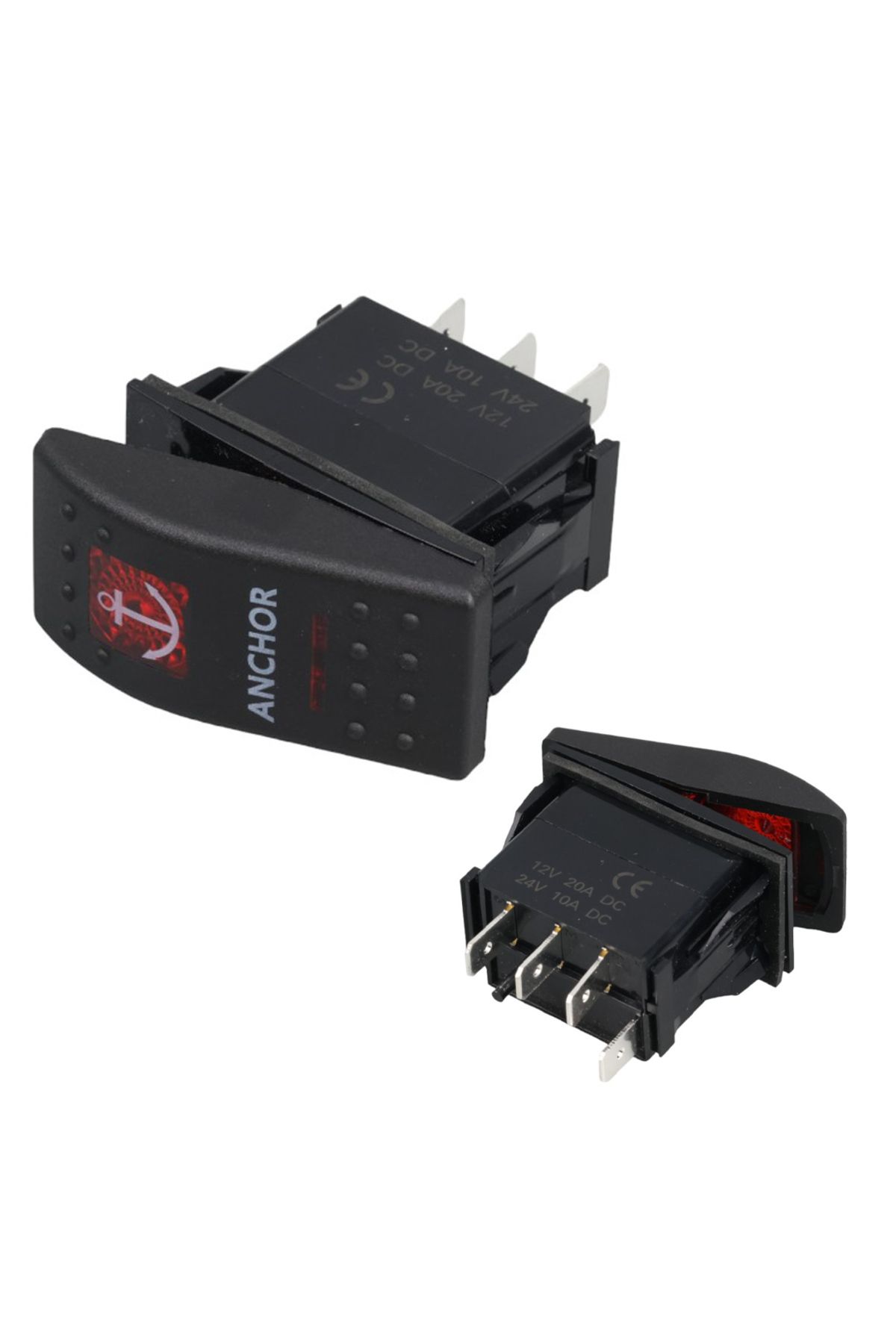 robotrend Irgati Işiksiz 4P On-Off-On 12-24V Yayli Marin Switch (Ic-134M-S11E)