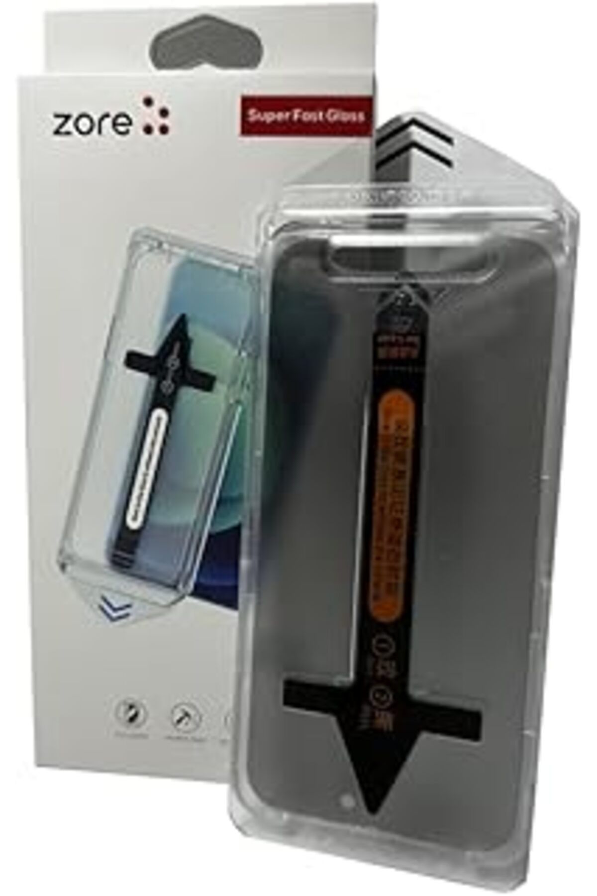 Pazarcan Zore Apple İle Uyumlu Iphone 14 Pro Süper Fast Temperli Ekran Koruyucu, Renksiz
