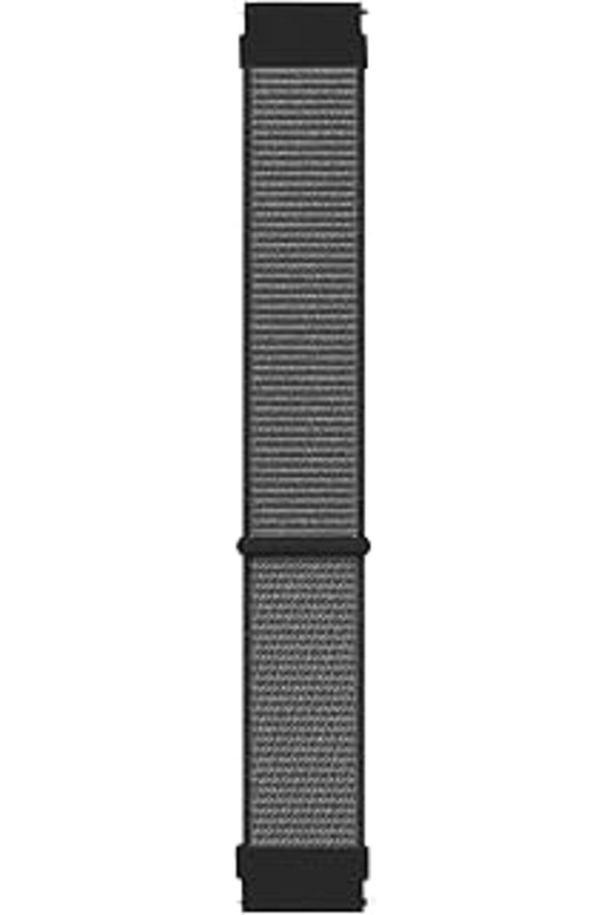 karadağsb Microsonic Amazfit Gts 2 Mini 40Mm Için Hasırlı Kordon Woven Sport Loop Gri