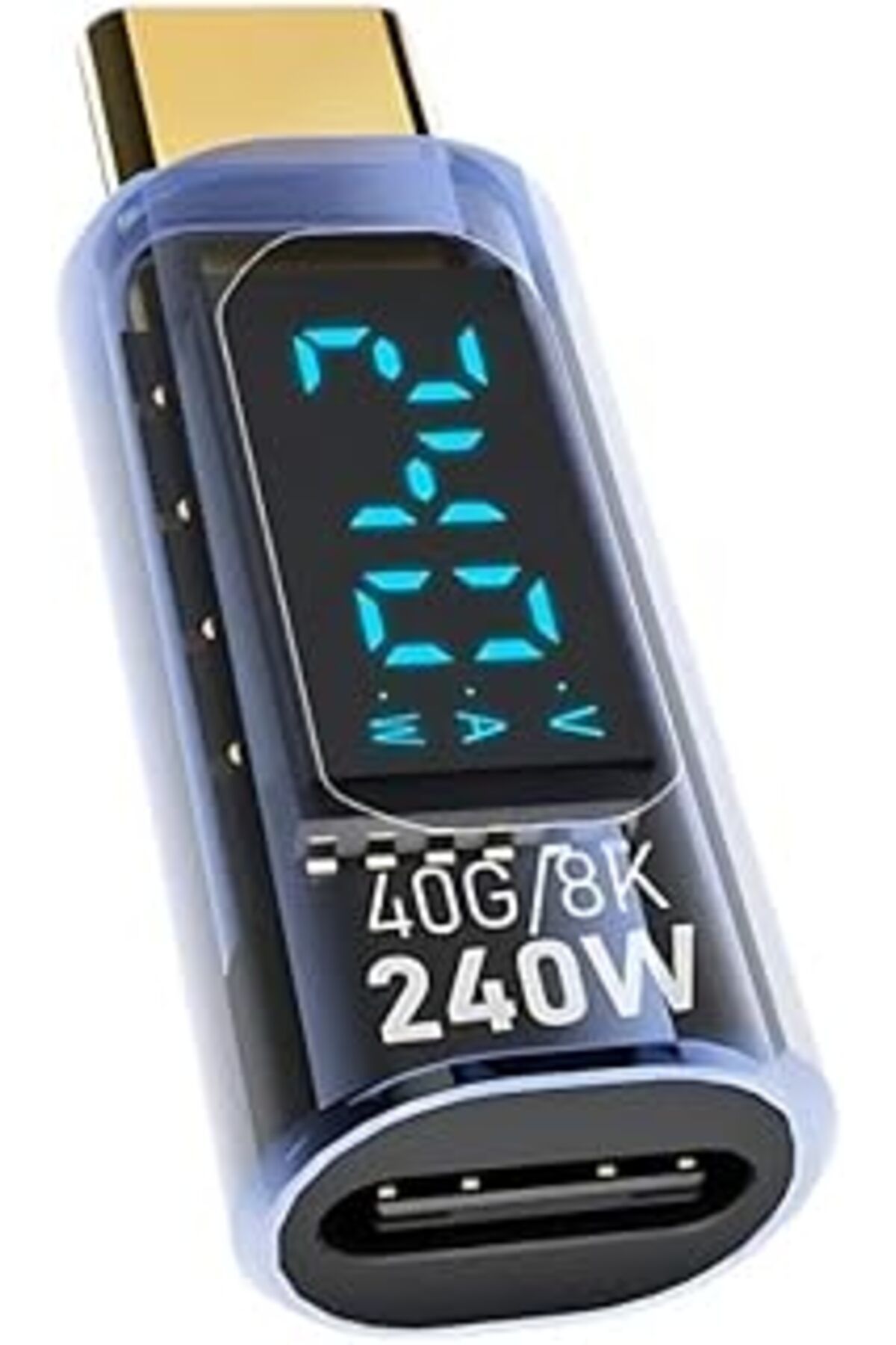 NZM TİCARET Polham 8K Hdmi, 40Gpbs Ve 240W Süper Hızlı Dişi Type C To Erkek Type C Şarj, Data Ve Hdmi Çeviric