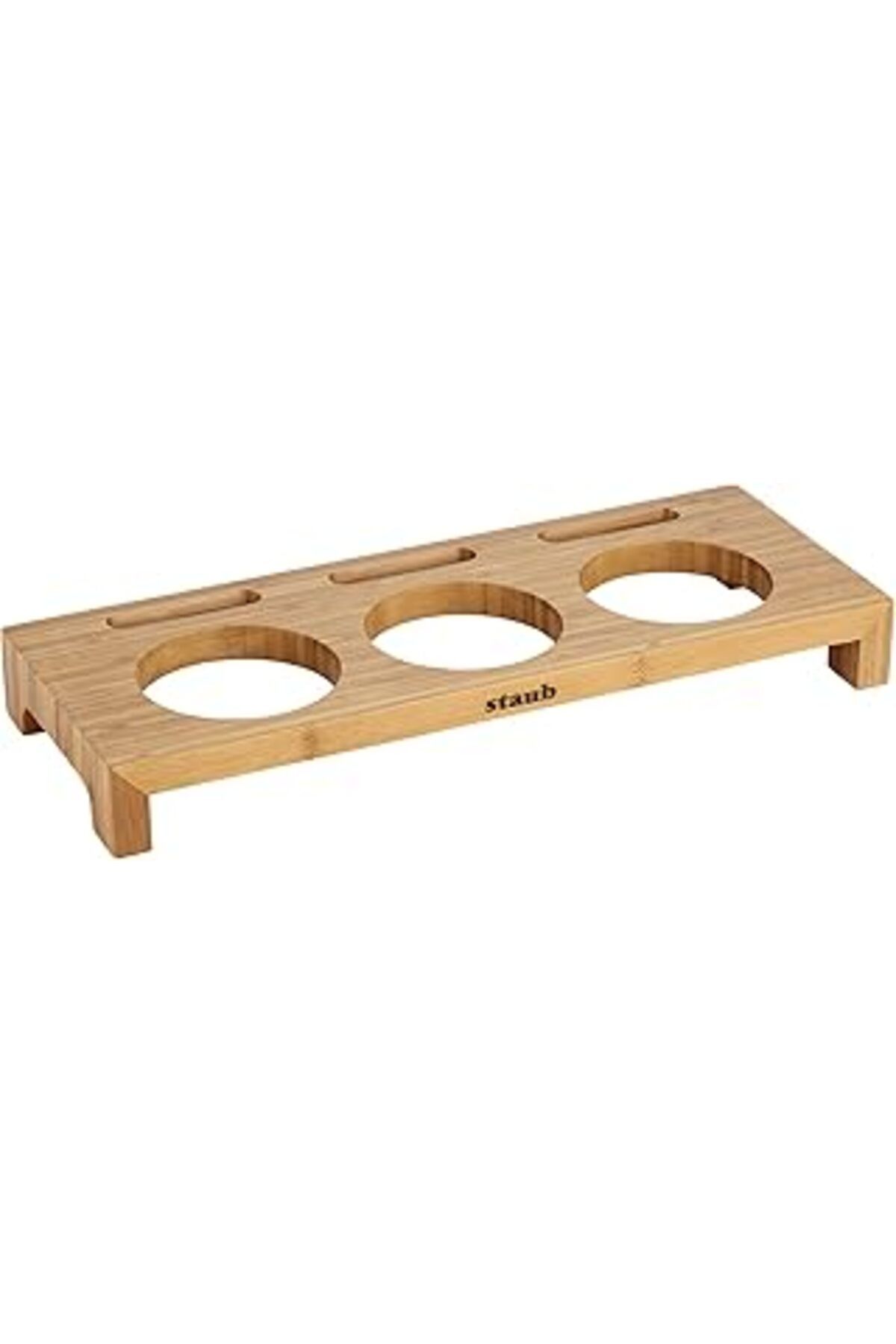 Mu Art Staub Ahşap 3'lü Mini Tencere Standı