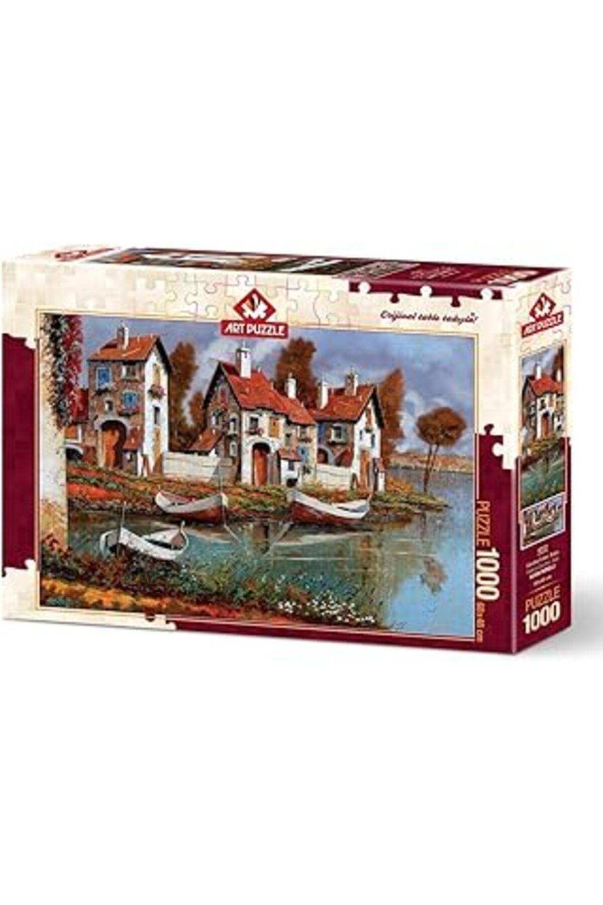 karadağsb Art Puzzle Cerchıo Evleri, İtalya 1000 Parça Puzzle